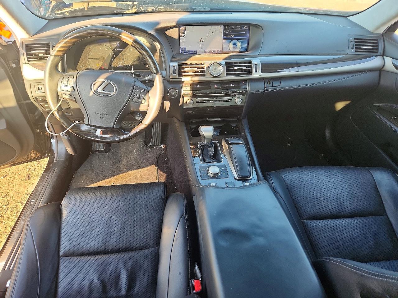 2013 Lexus Ls 460l Black vin: JTHDL5EF0D5005547
