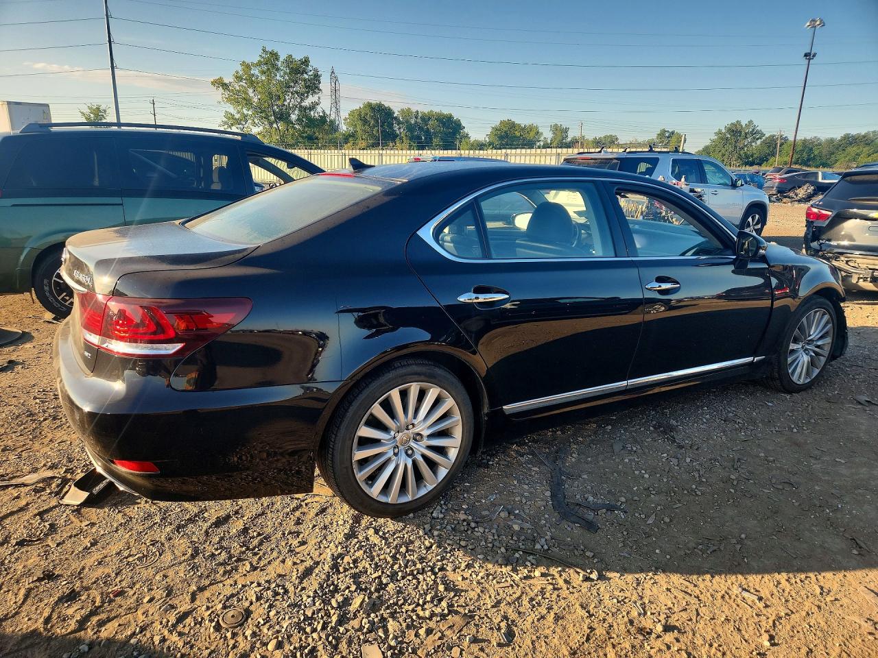 2013 Lexus Ls 460l Black vin: JTHDL5EF0D5005547
