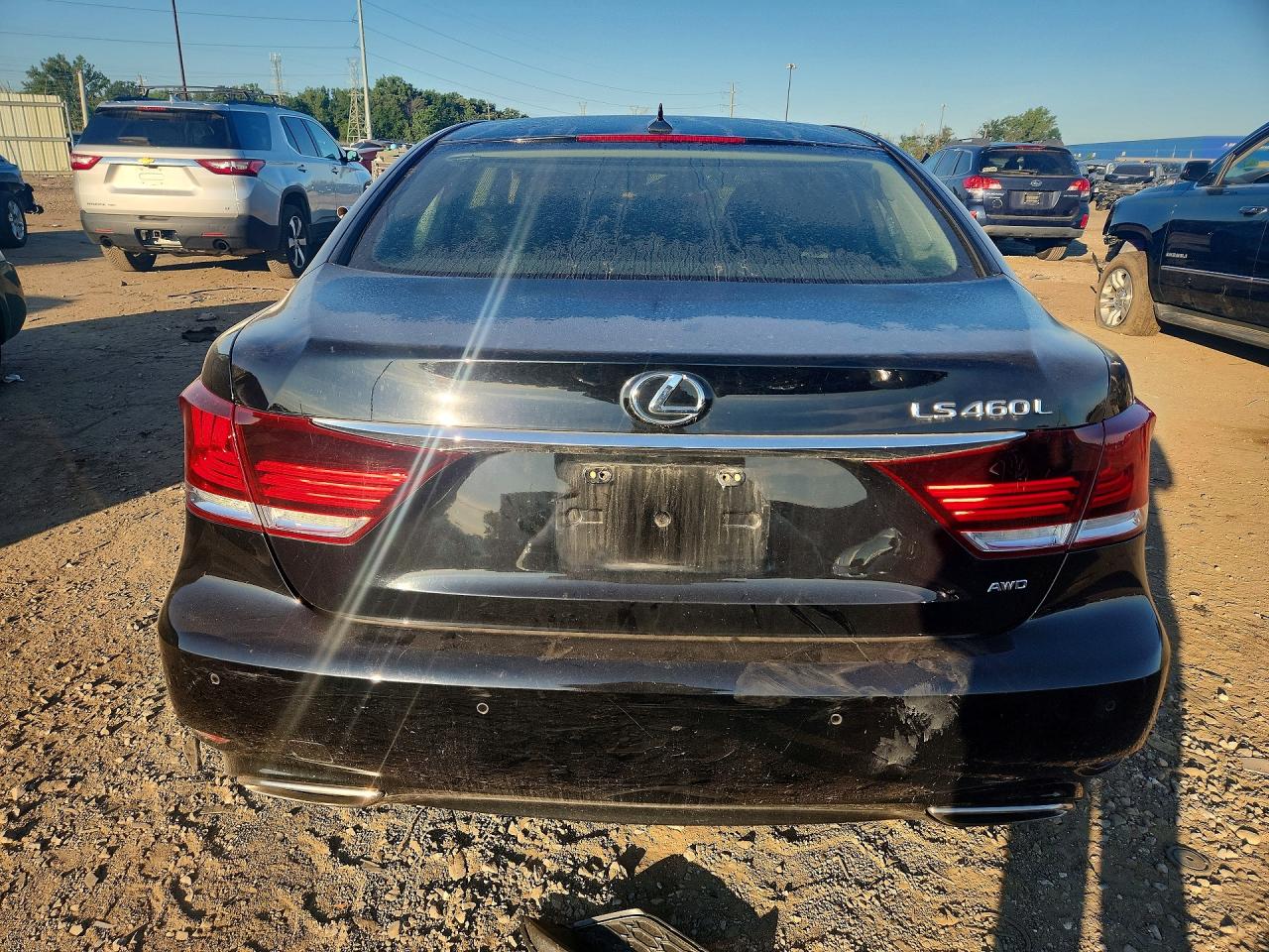 2013 Lexus Ls 460l Black vin: JTHDL5EF0D5005547
