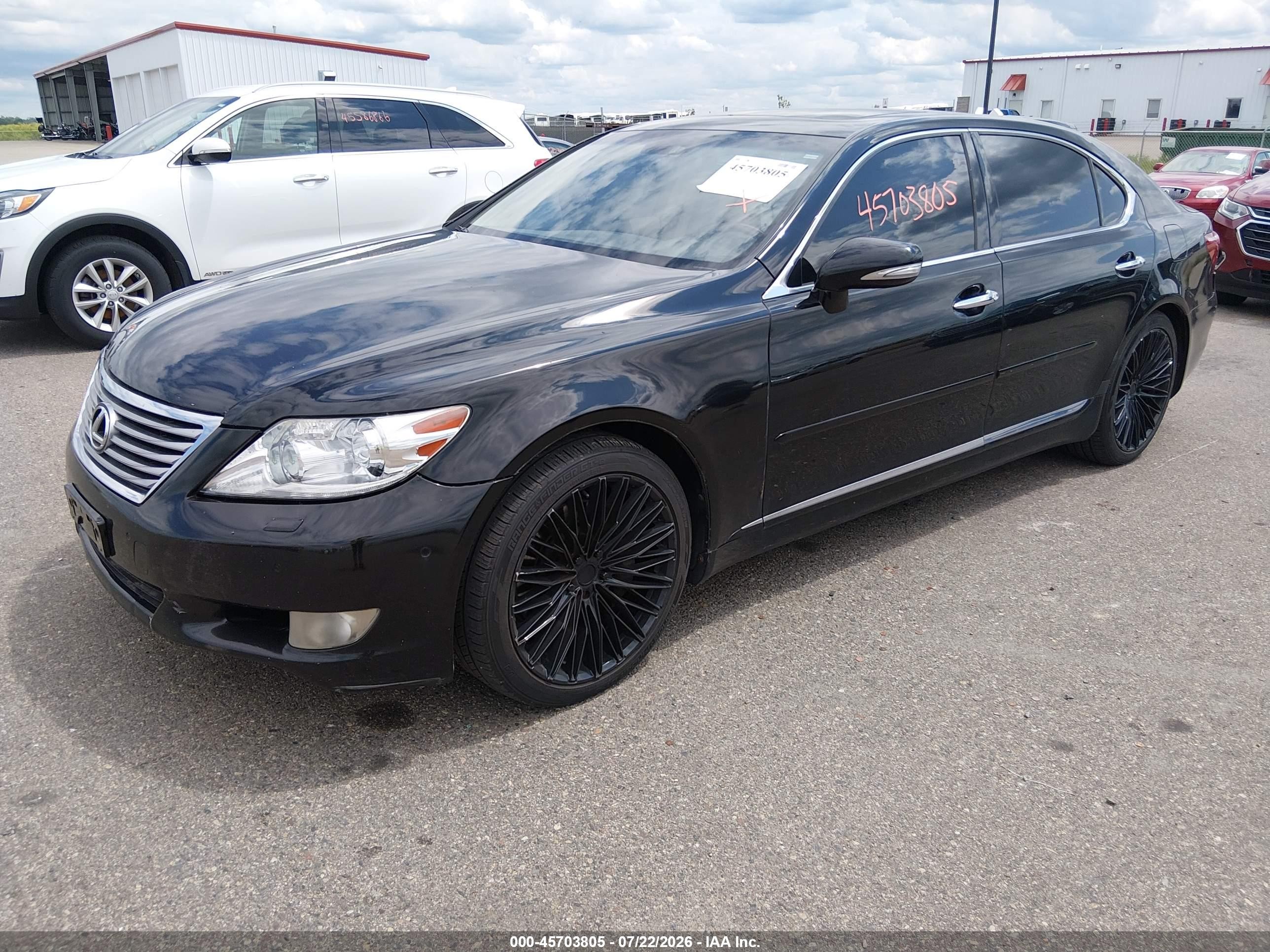 2010 Lexus Ls 460 L Black vin: JTHDL5EF1A5002300