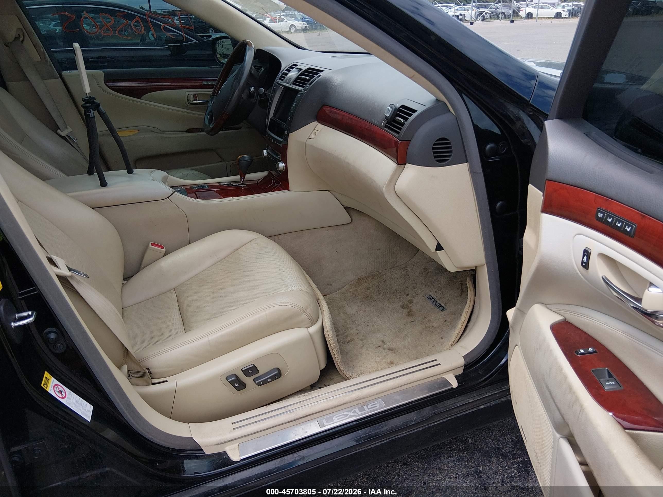 2010 Lexus Ls 460 L Black vin: JTHDL5EF1A5002300