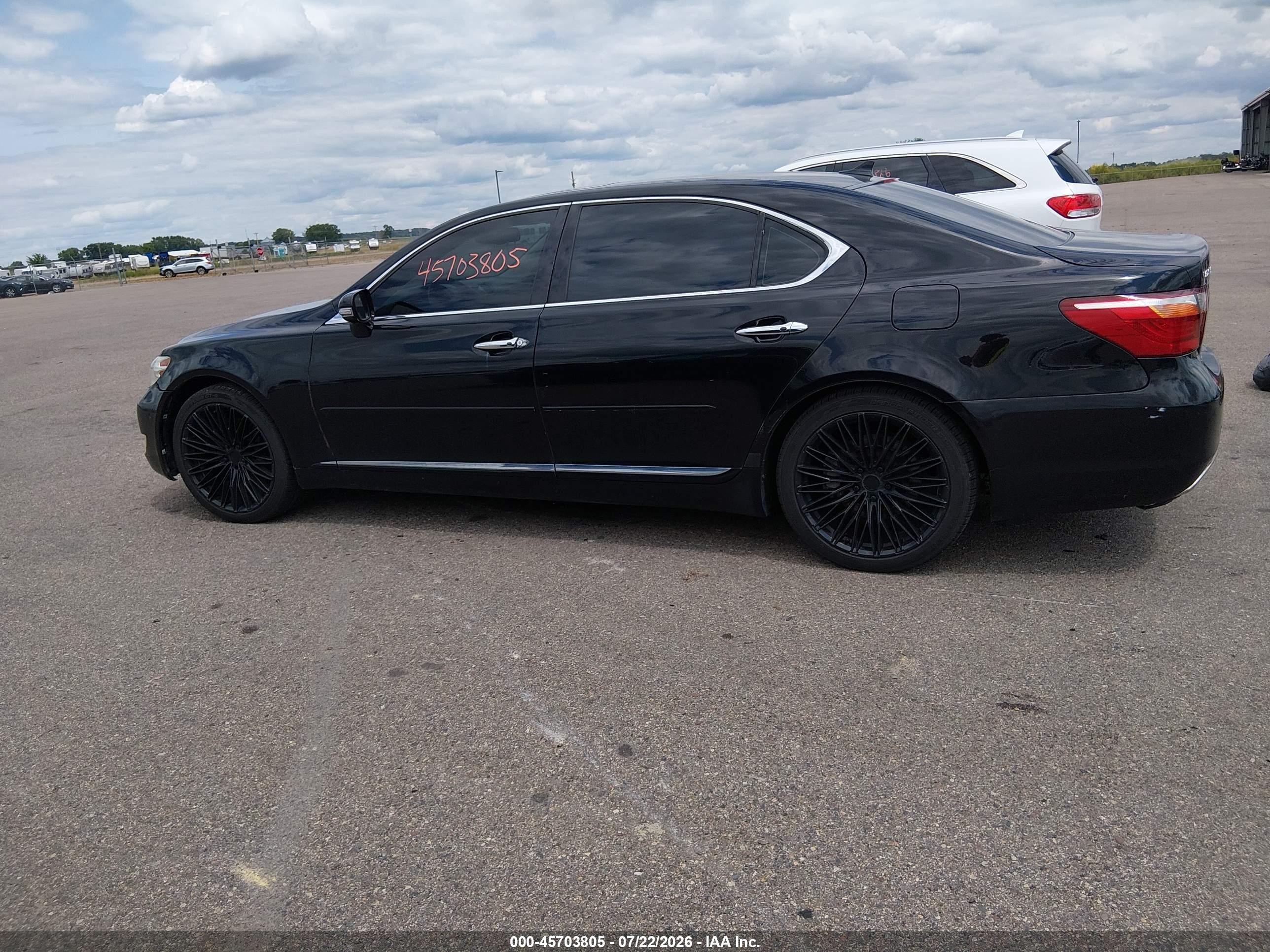2010 Lexus Ls 460 L Black vin: JTHDL5EF1A5002300