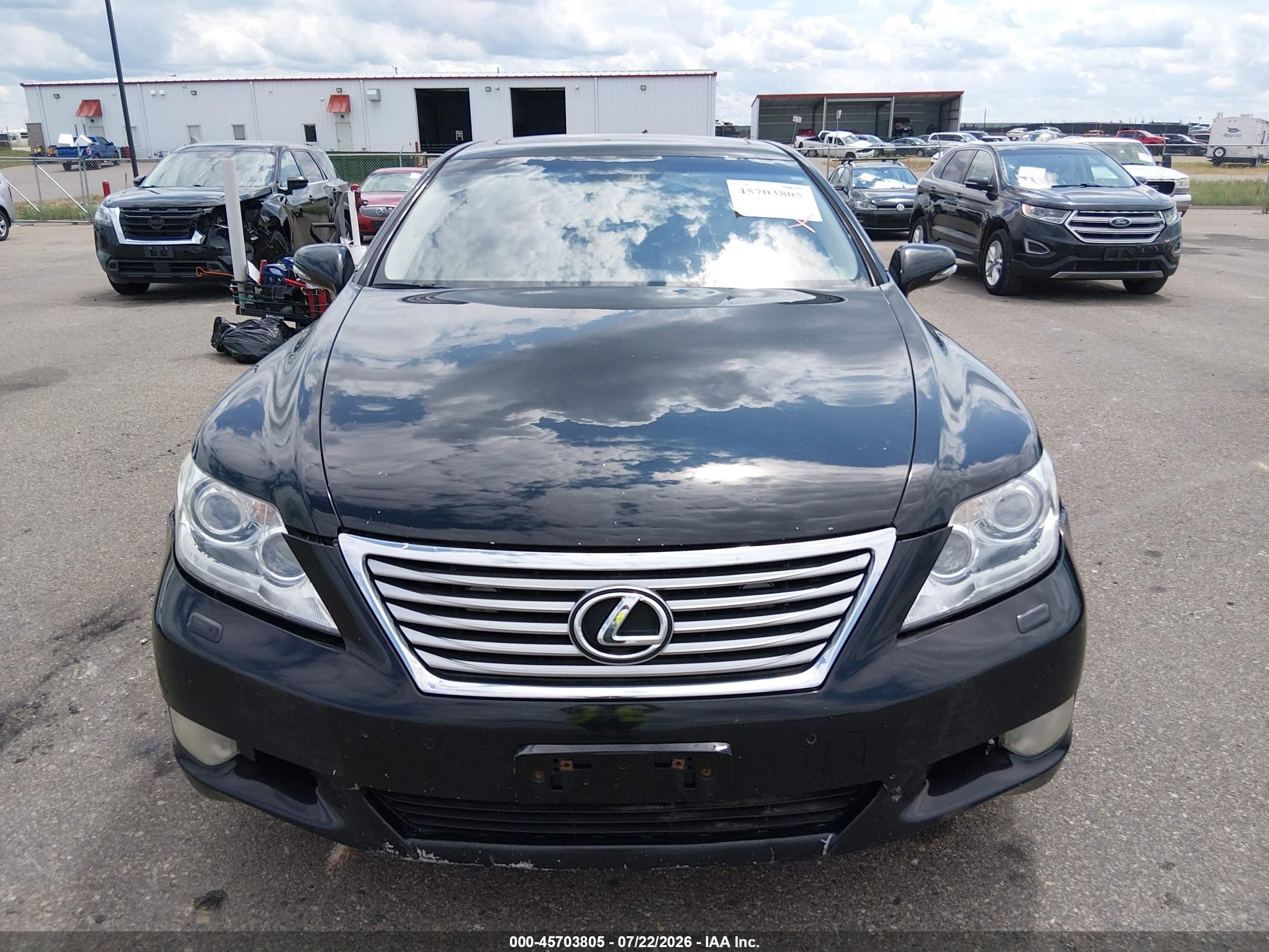 2010 Lexus Ls 460 L Black vin: JTHDL5EF1A5002300