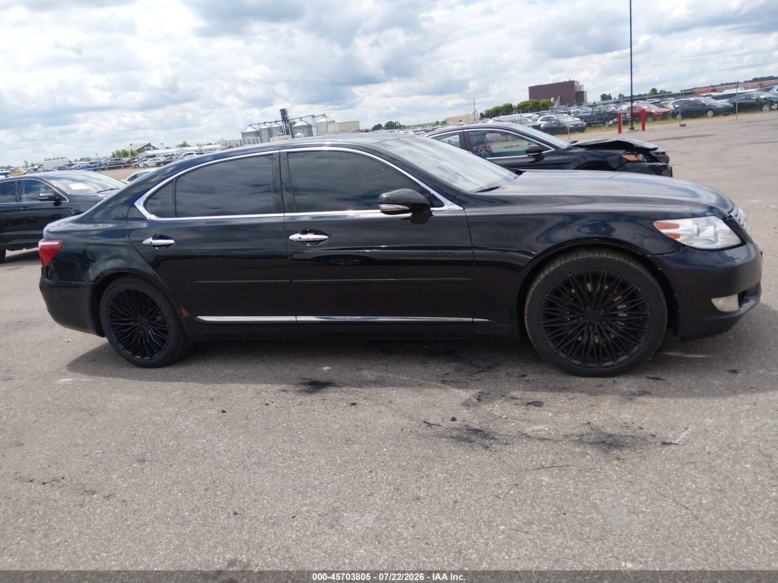 2010 Lexus Ls 460 L Black vin: JTHDL5EF1A5002300