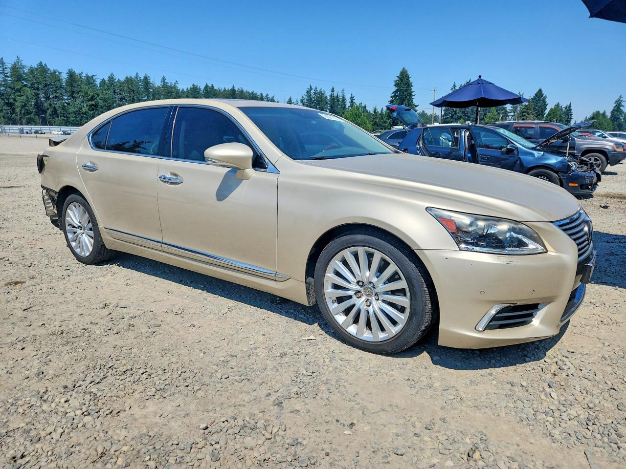 2013 Lexus Ls 460l Tan vin: JTHDL5EF1D5005072
