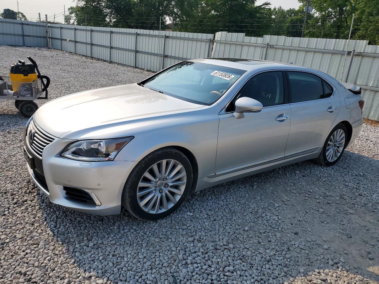 2014 Lexus Ls 460l Silver vin: JTHDL5EF2E5006474