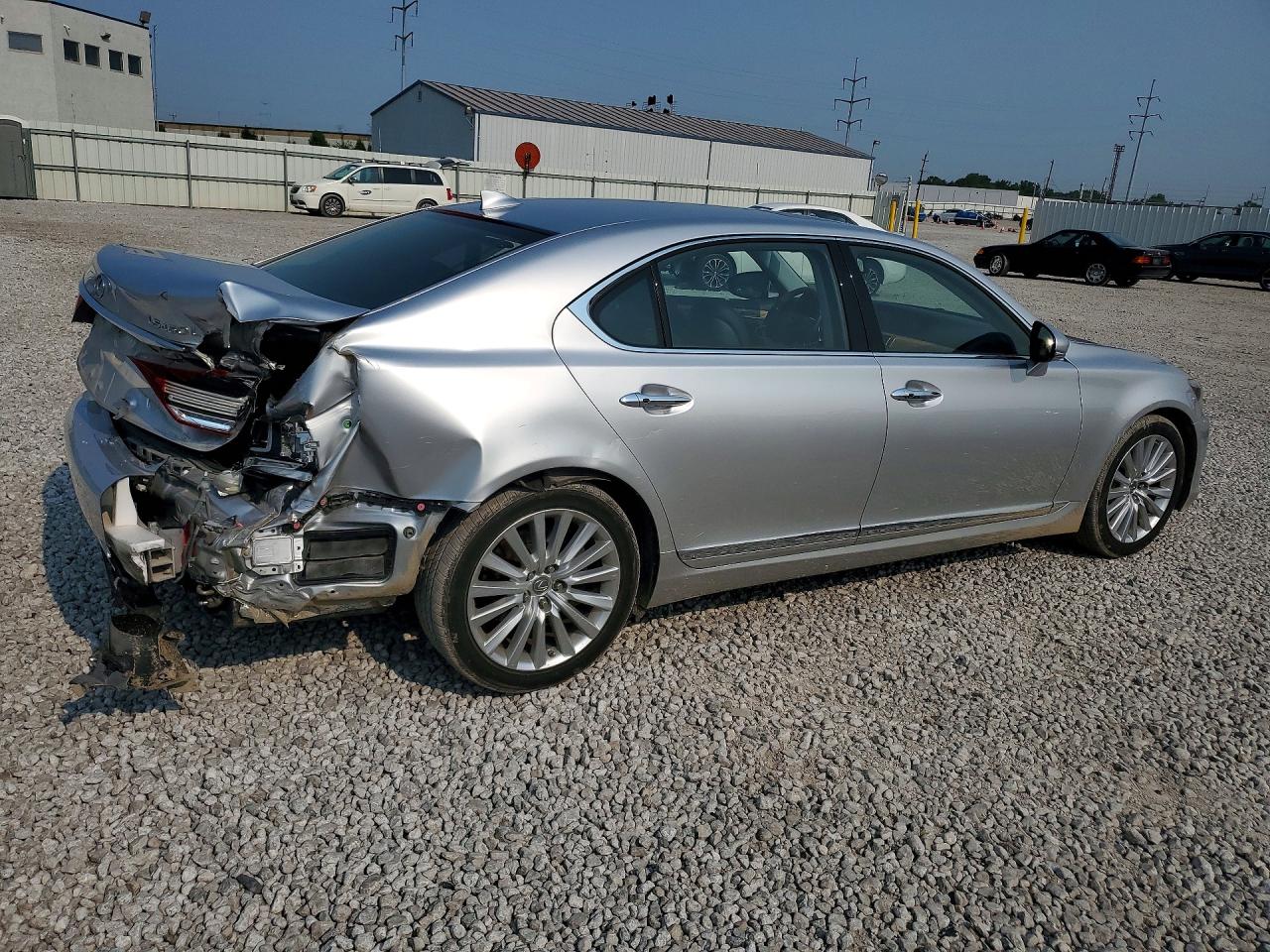 2014 Lexus Ls 460l Silver vin: JTHDL5EF2E5006474