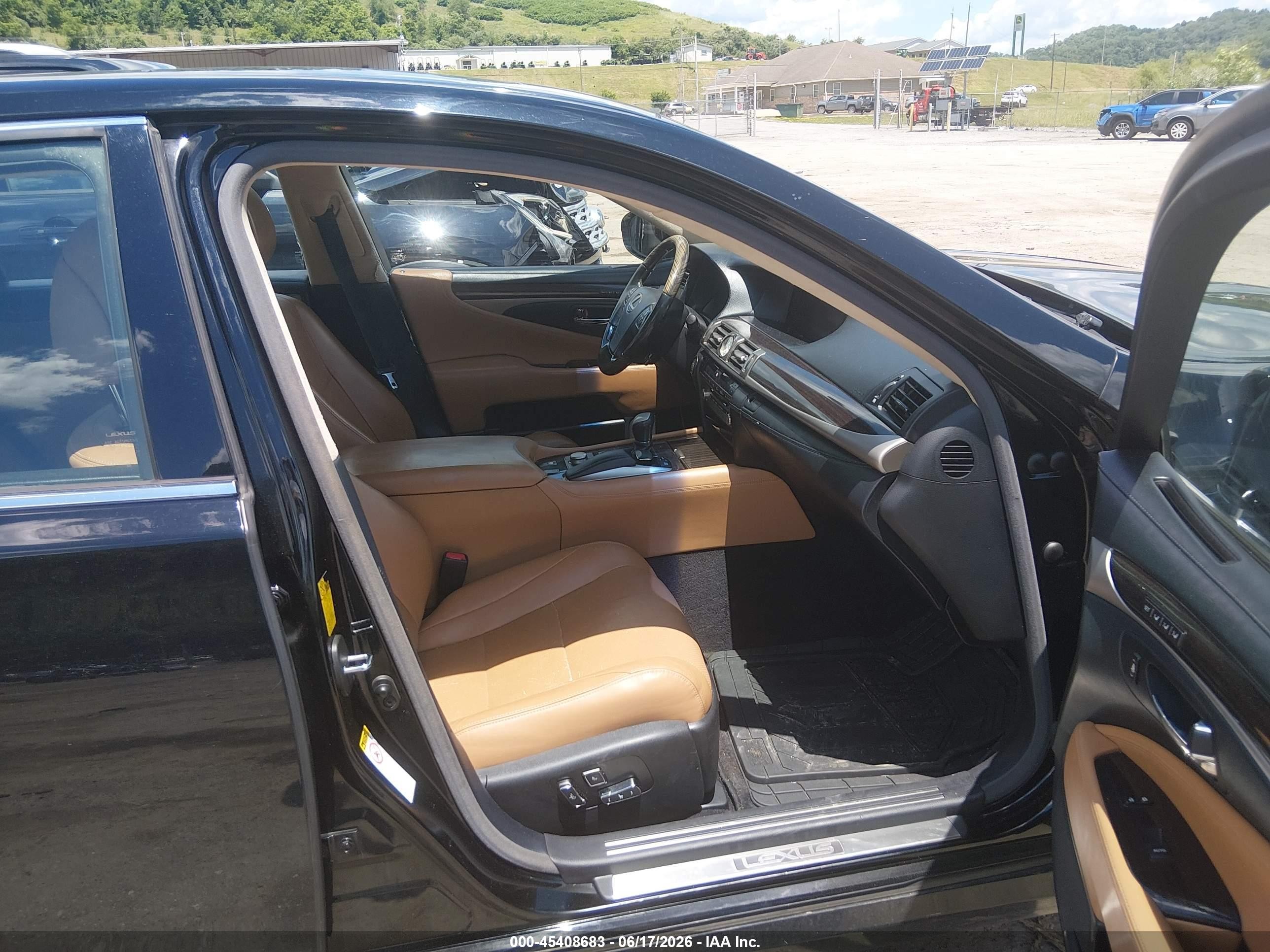 2013 Lexus Ls 460 L Black vin: JTHDL5EF8D5005800