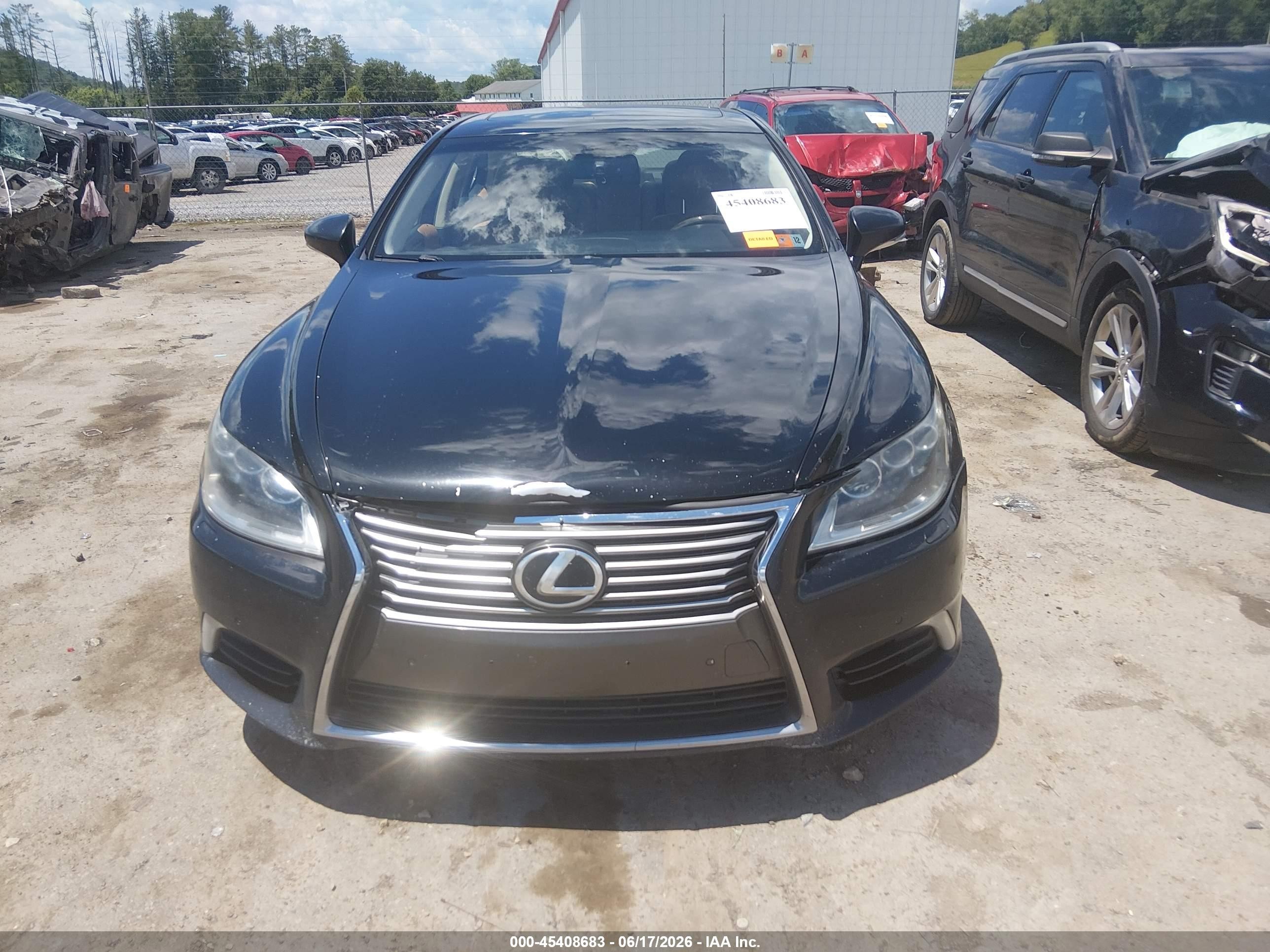 2013 Lexus Ls 460 L Black vin: JTHDL5EF8D5005800