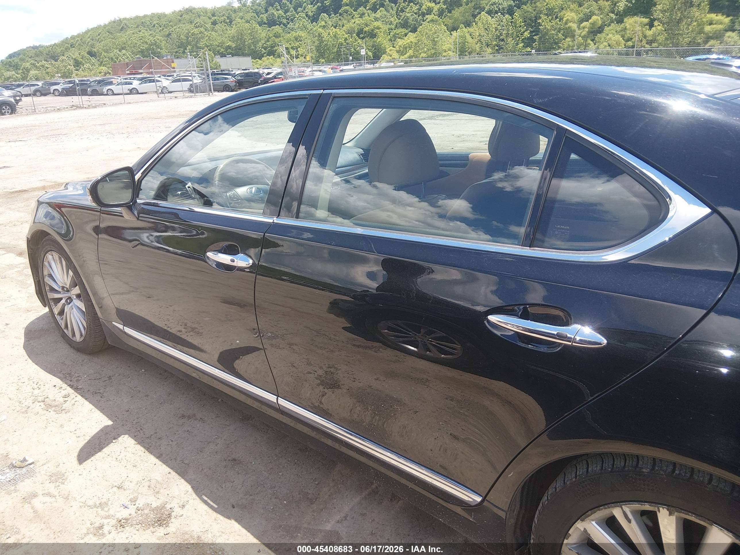 2013 Lexus Ls 460 L Black vin: JTHDL5EF8D5005800
