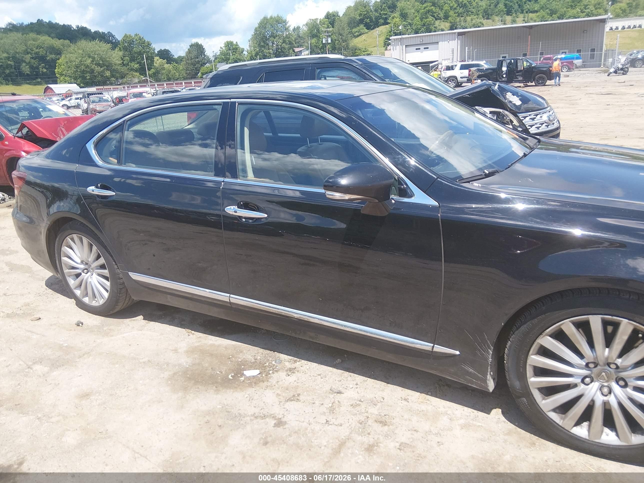 2013 Lexus Ls 460 L Black vin: JTHDL5EF8D5005800