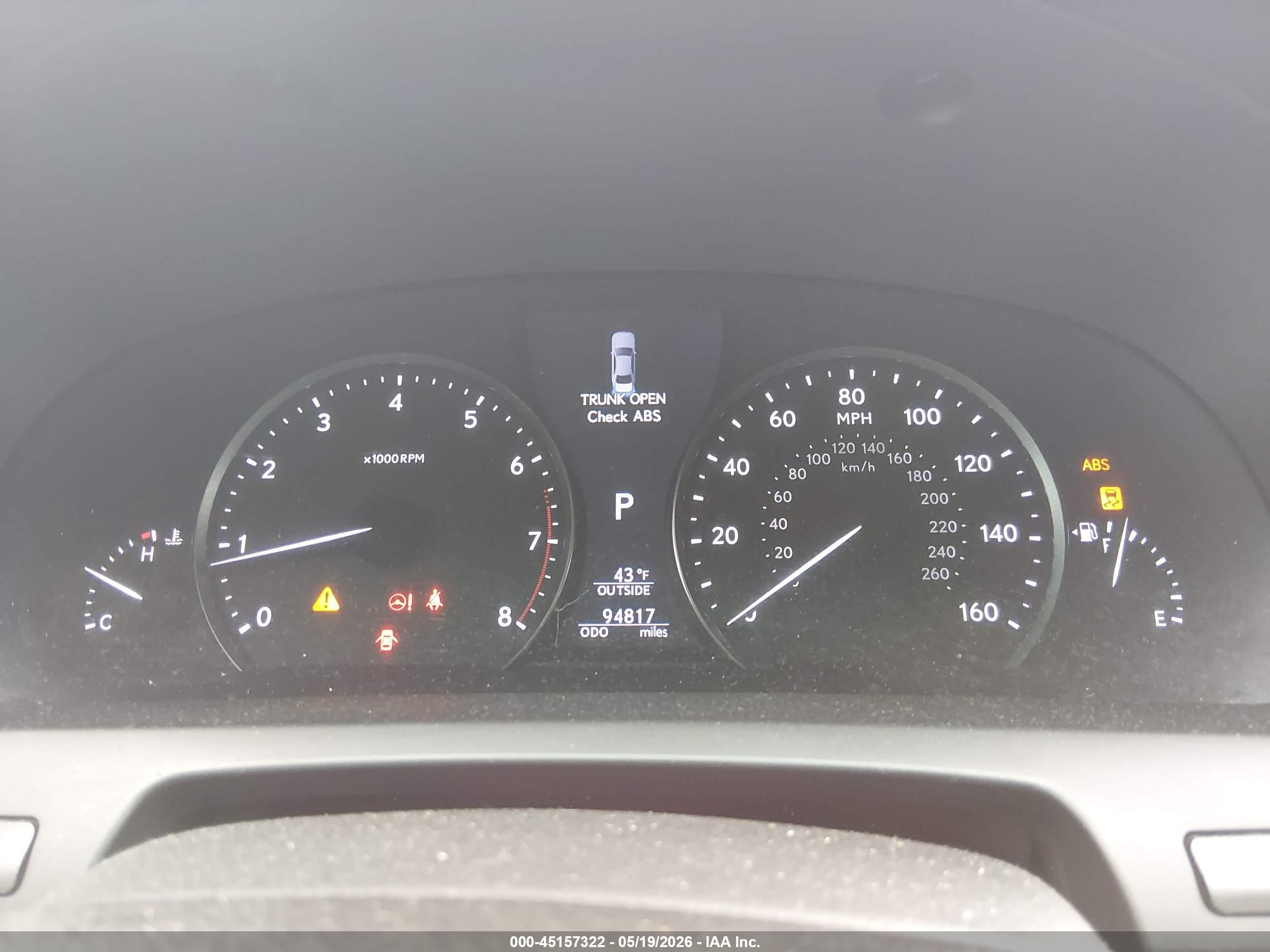 2013 Lexus Ls 460 L Белый vin: JTHDL5EF9D5005871