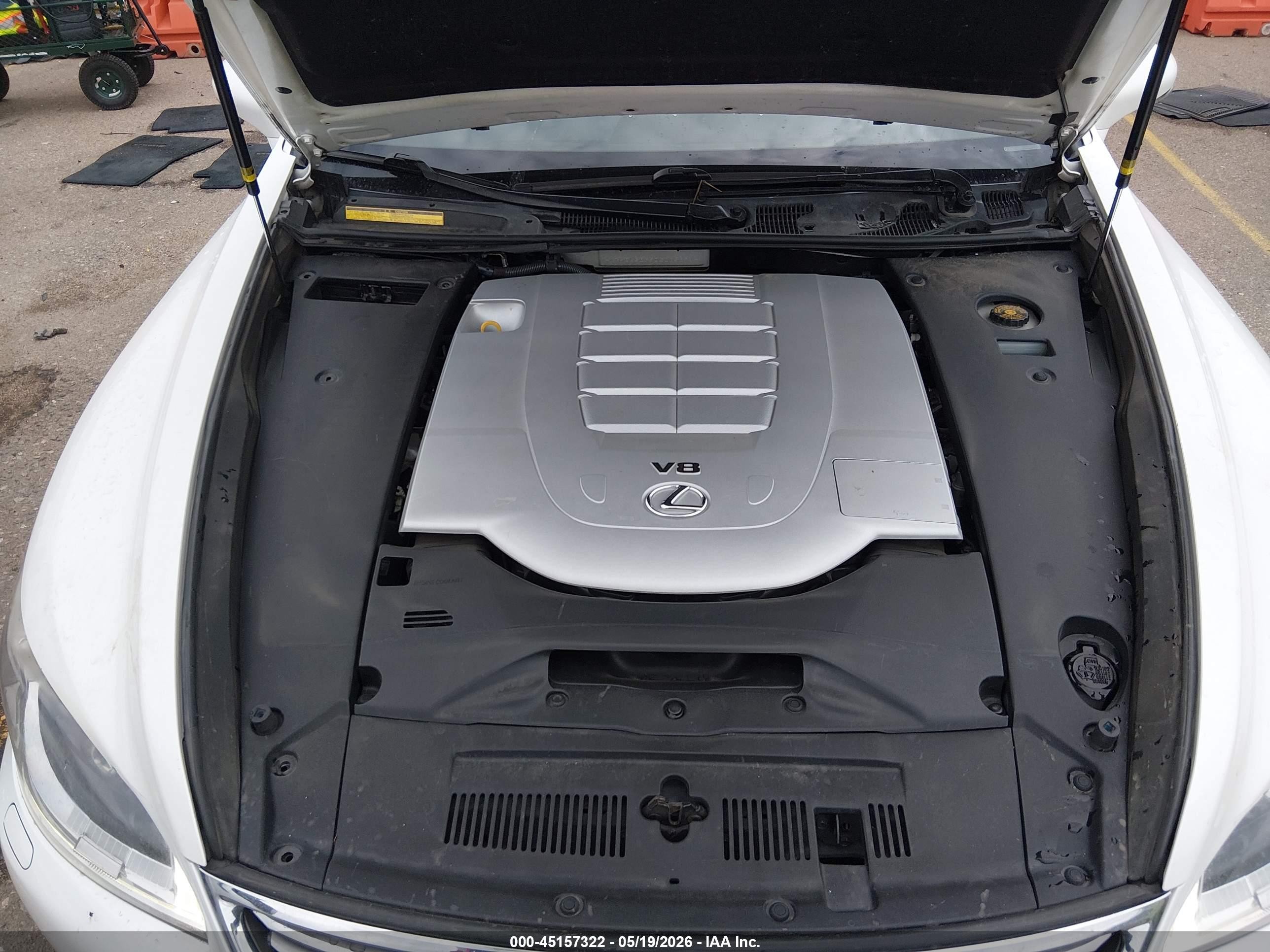 2013 Lexus Ls 460 L Белый vin: JTHDL5EF9D5005871