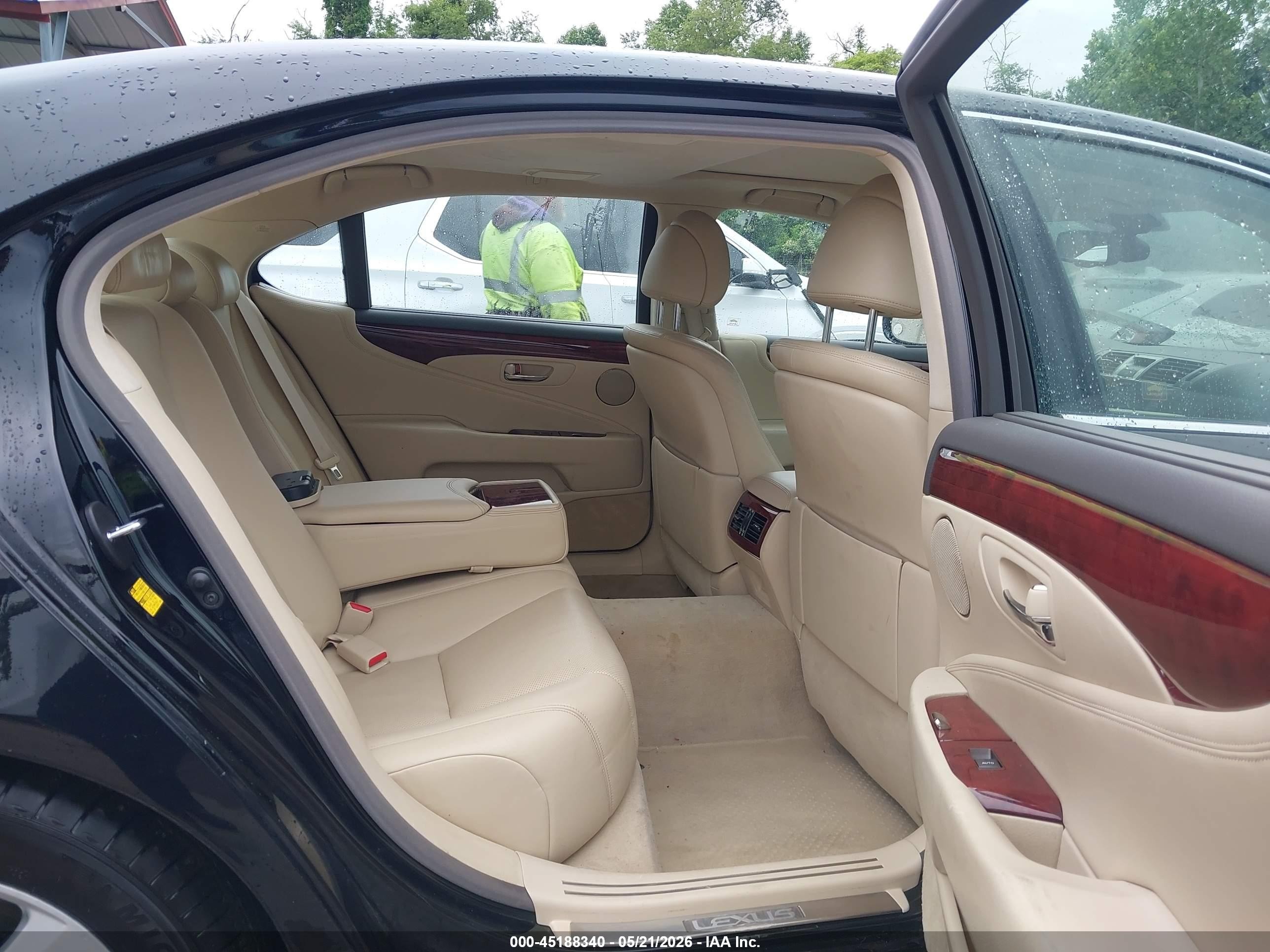 2010 Lexus Ls 460 L Black vin: JTHDL5EFXA5002067