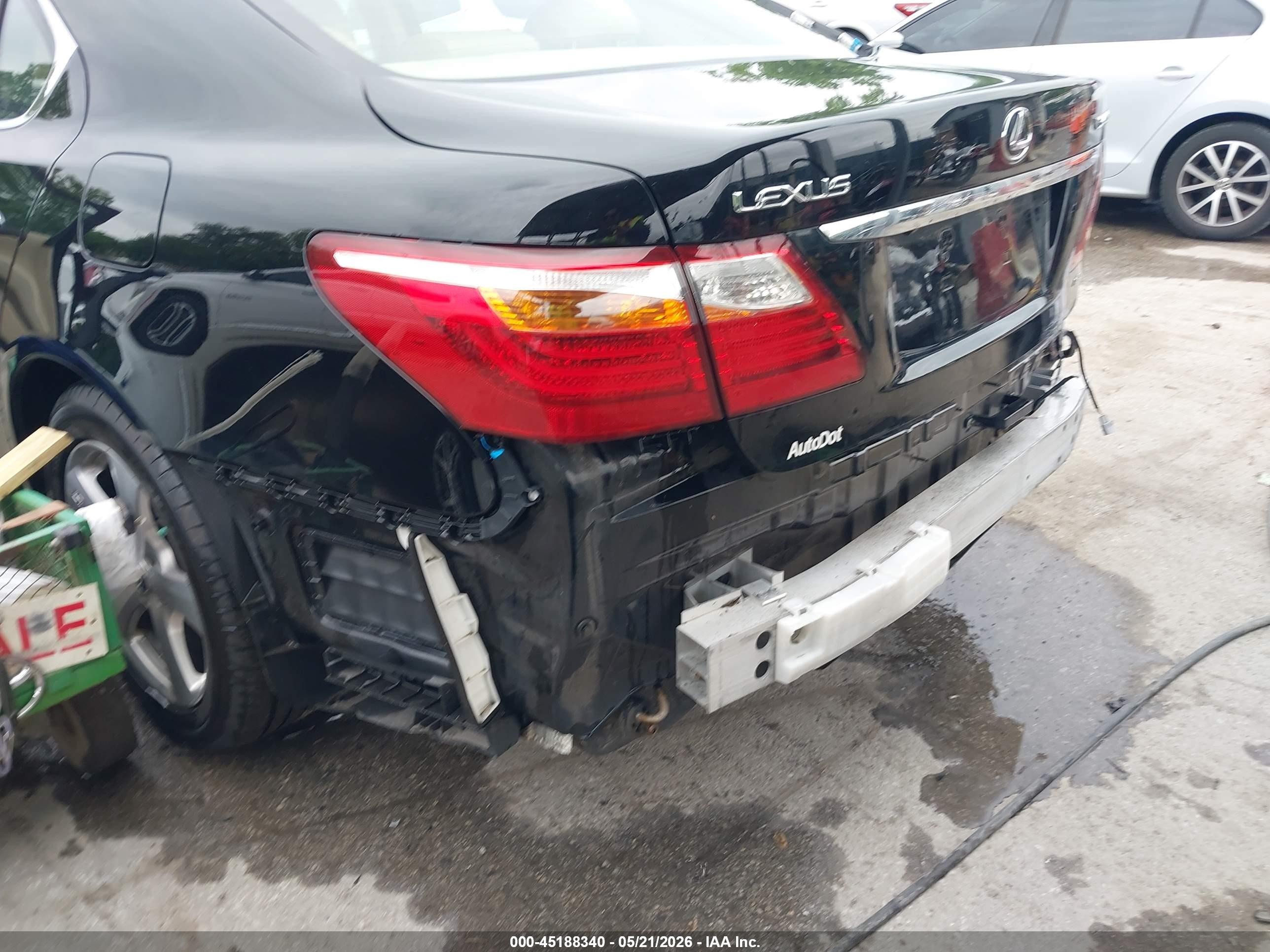 2010 Lexus Ls 460 L Black vin: JTHDL5EFXA5002067