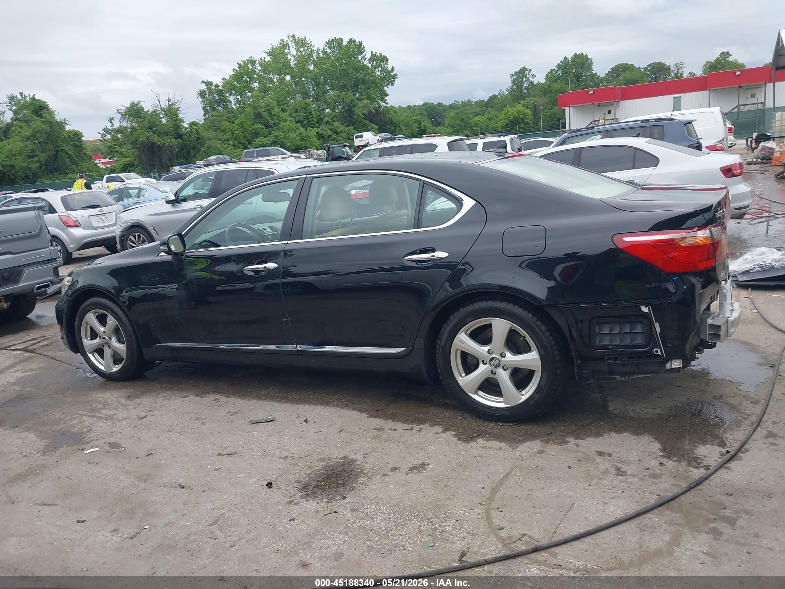 2010 Lexus Ls 460 L Black vin: JTHDL5EFXA5002067
