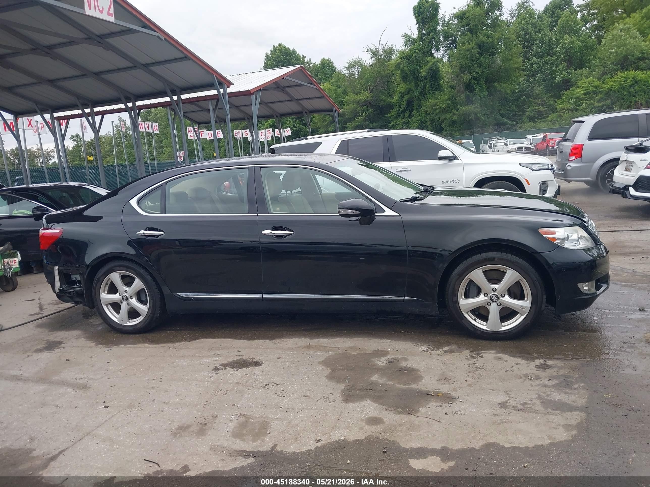 2010 Lexus Ls 460 L Black vin: JTHDL5EFXA5002067
