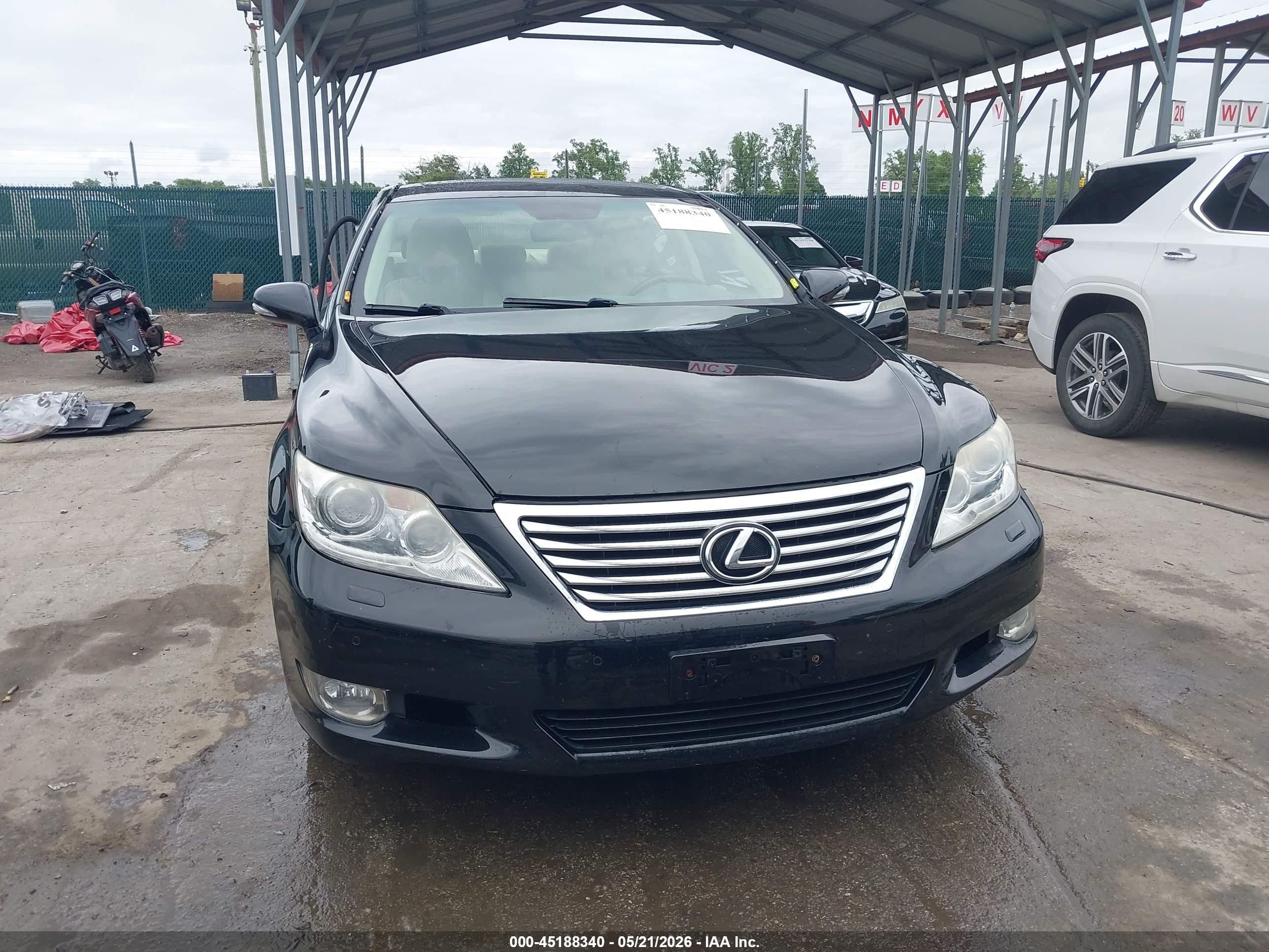 2010 Lexus Ls 460 L Black vin: JTHDL5EFXA5002067