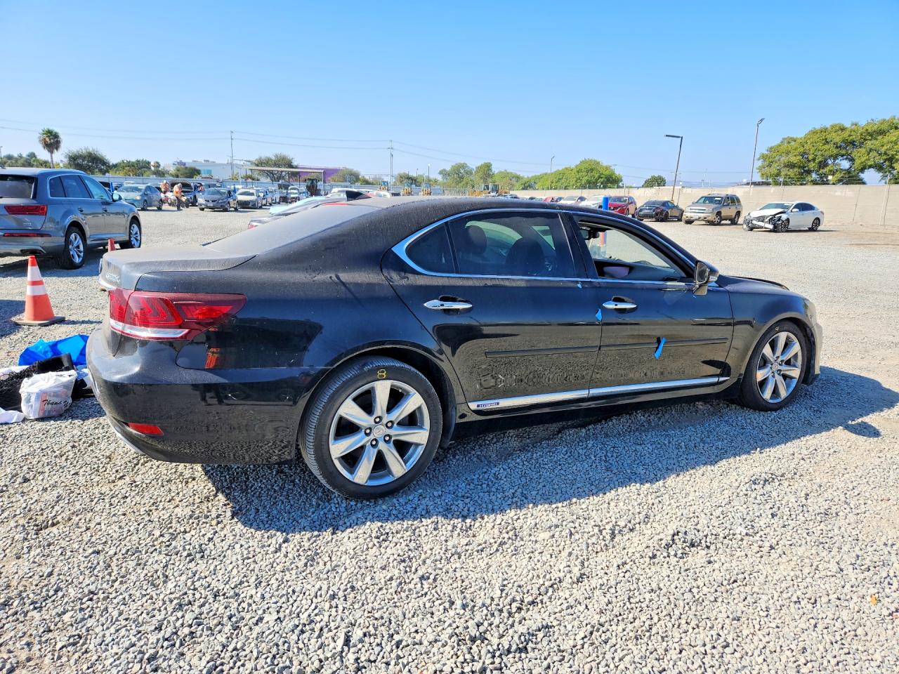 2014 Lexus Ls 600hl Black vin: JTHDU1EF7E5017587
