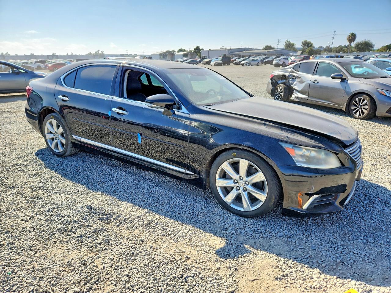 2014 Lexus Ls 600hl Black vin: JTHDU1EF7E5017587