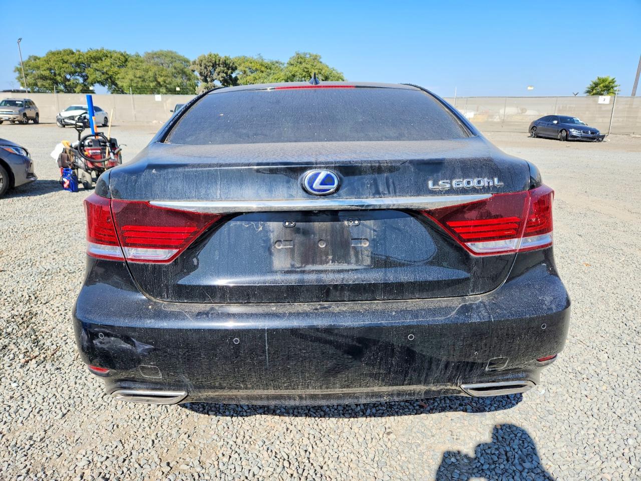 2014 Lexus Ls 600hl Black vin: JTHDU1EF7E5017587