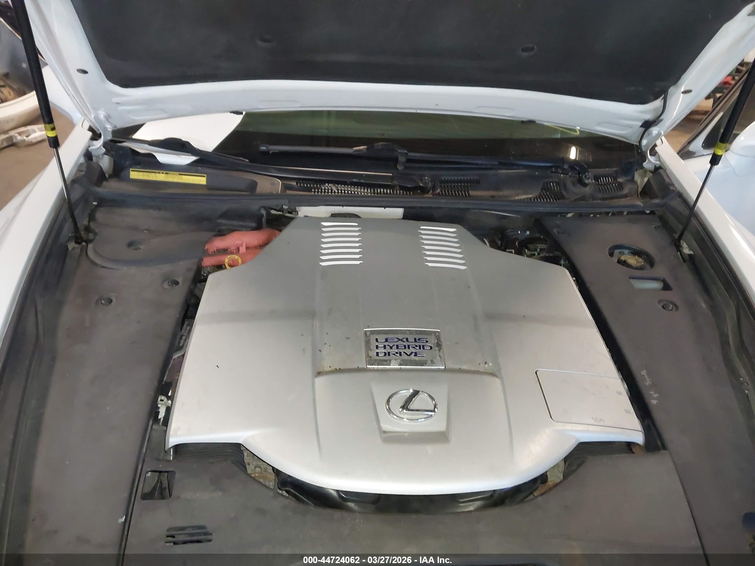 2008 Lexus Ls 600h   Белый vin: JTHDU46F085007214