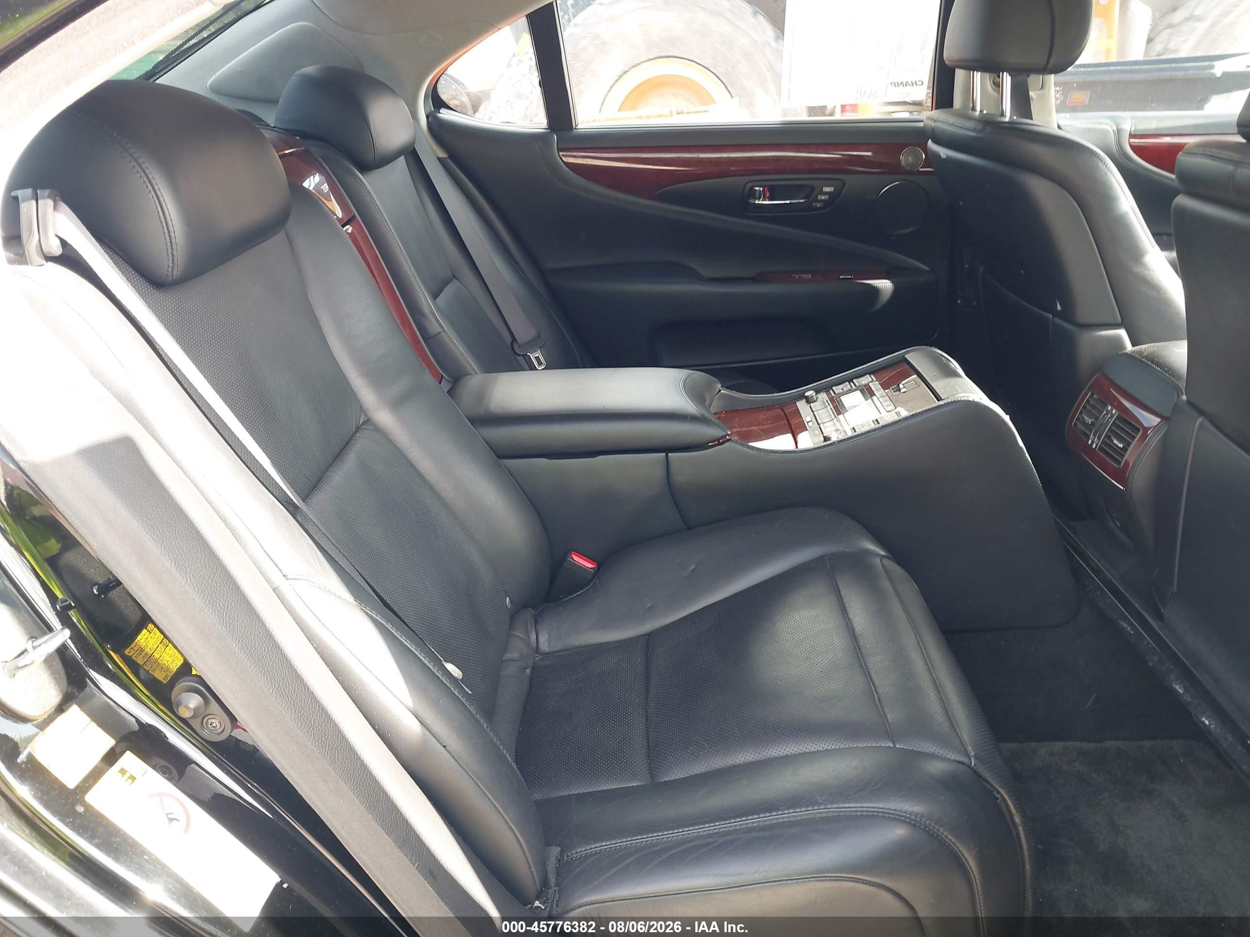 2008 Lexus Ls 600h Black vin: JTHDU46F185000305