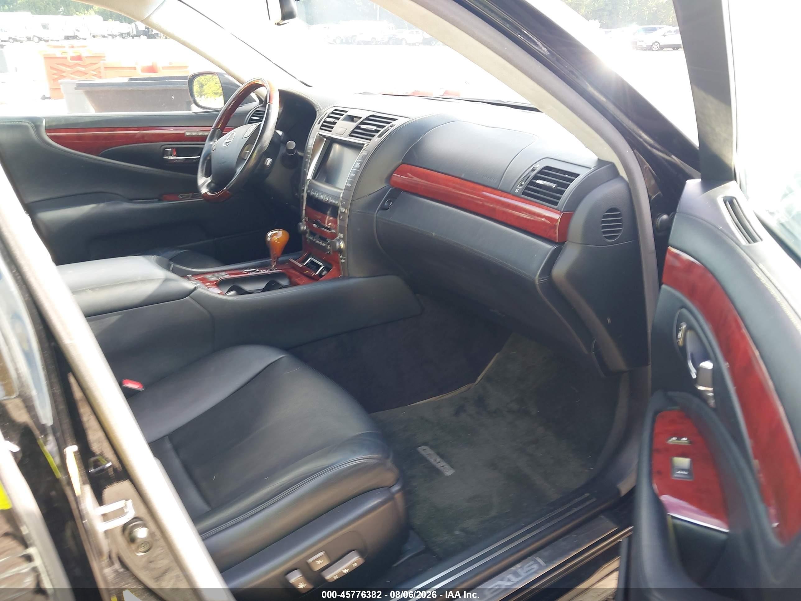 2008 Lexus Ls 600h Black vin: JTHDU46F185000305