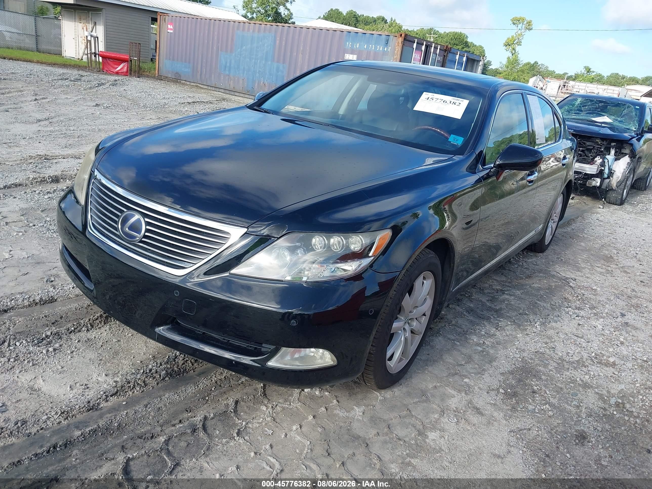 2008 Lexus Ls 600h Black vin: JTHDU46F185000305