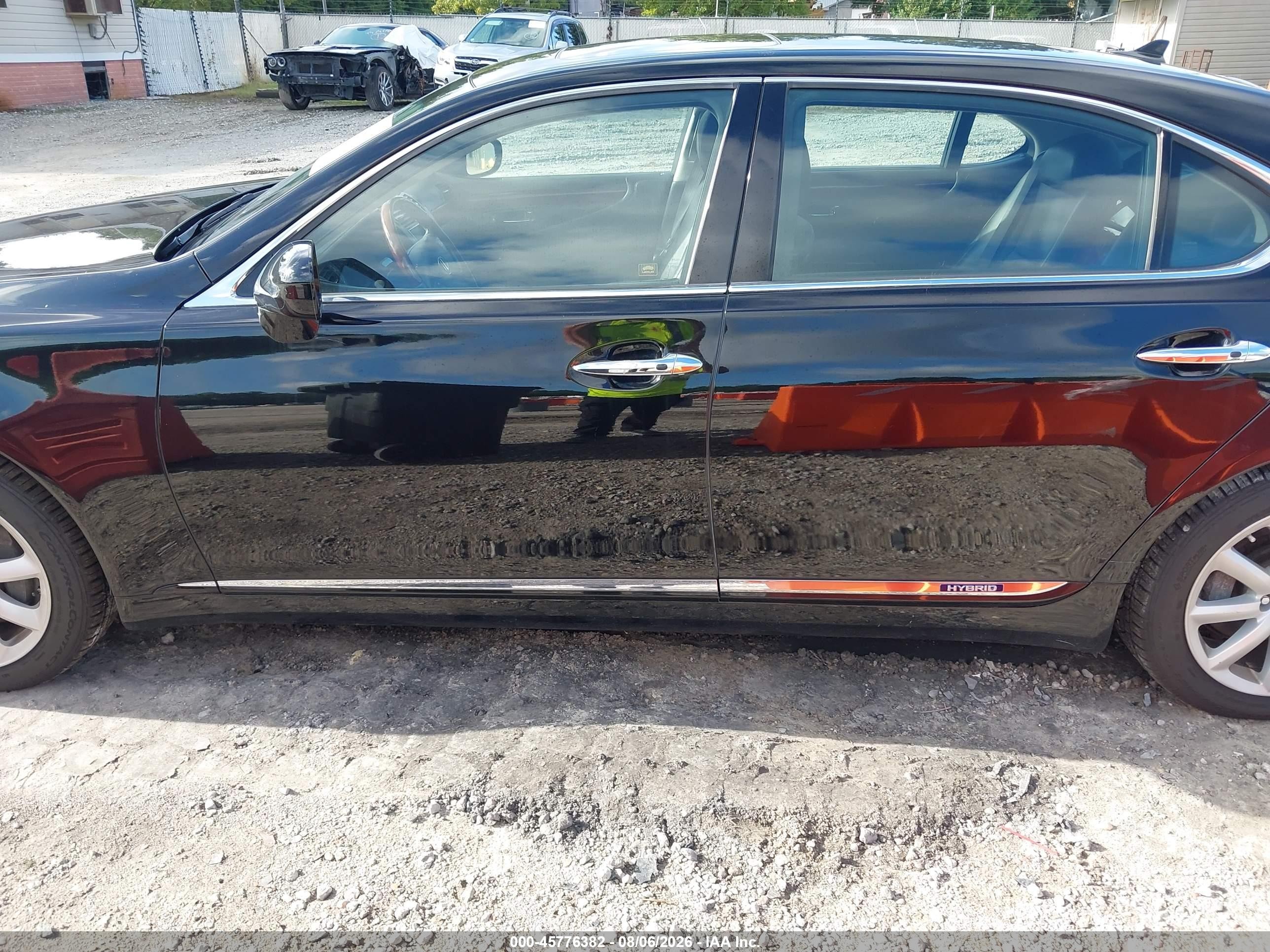 2008 Lexus Ls 600h Black vin: JTHDU46F185000305