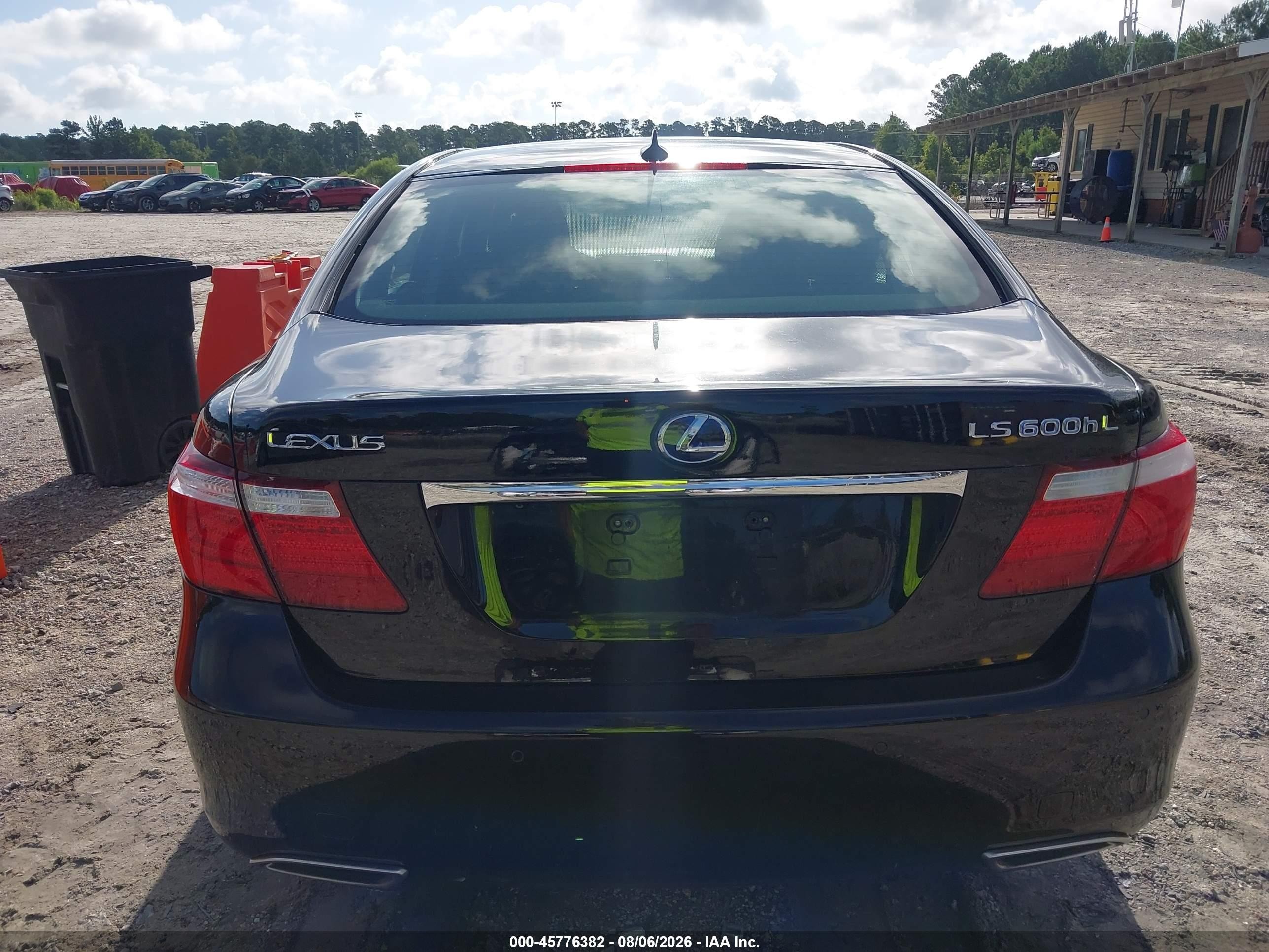 2008 Lexus Ls 600h Black vin: JTHDU46F185000305