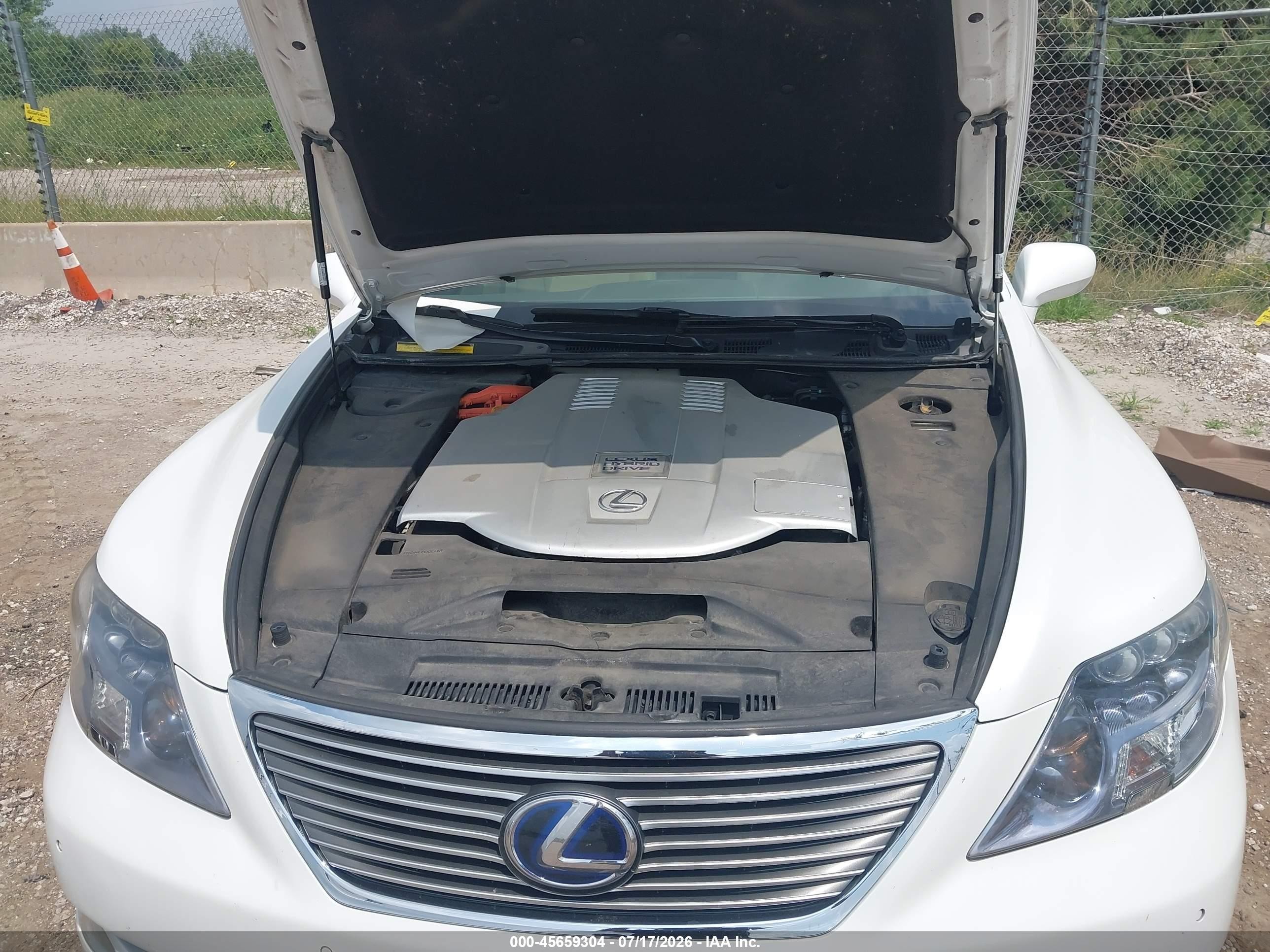 2008 Lexus Ls 600h   Белый vin: JTHDU46F285004931