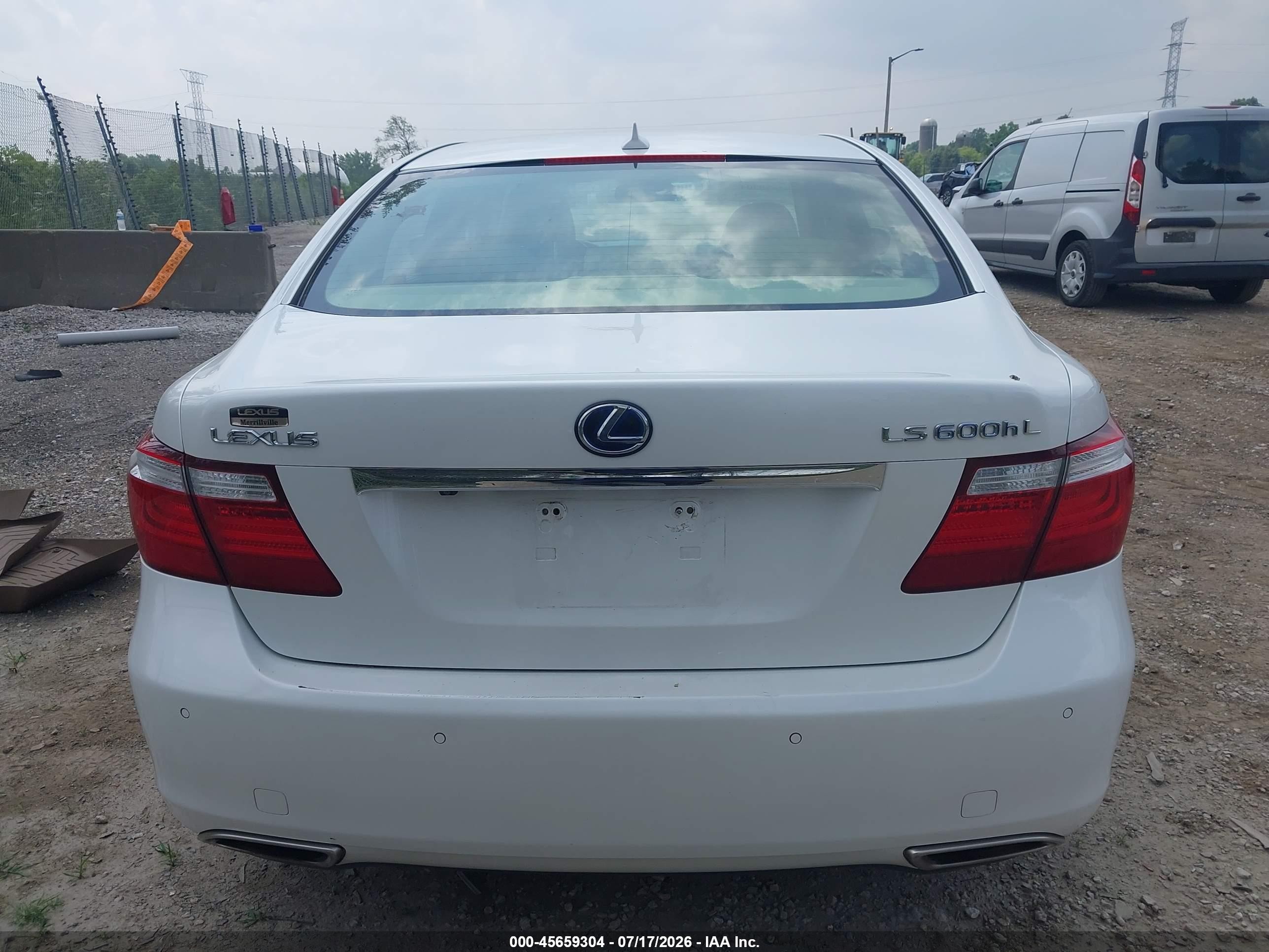 2008 Lexus Ls 600h   Белый vin: JTHDU46F285004931