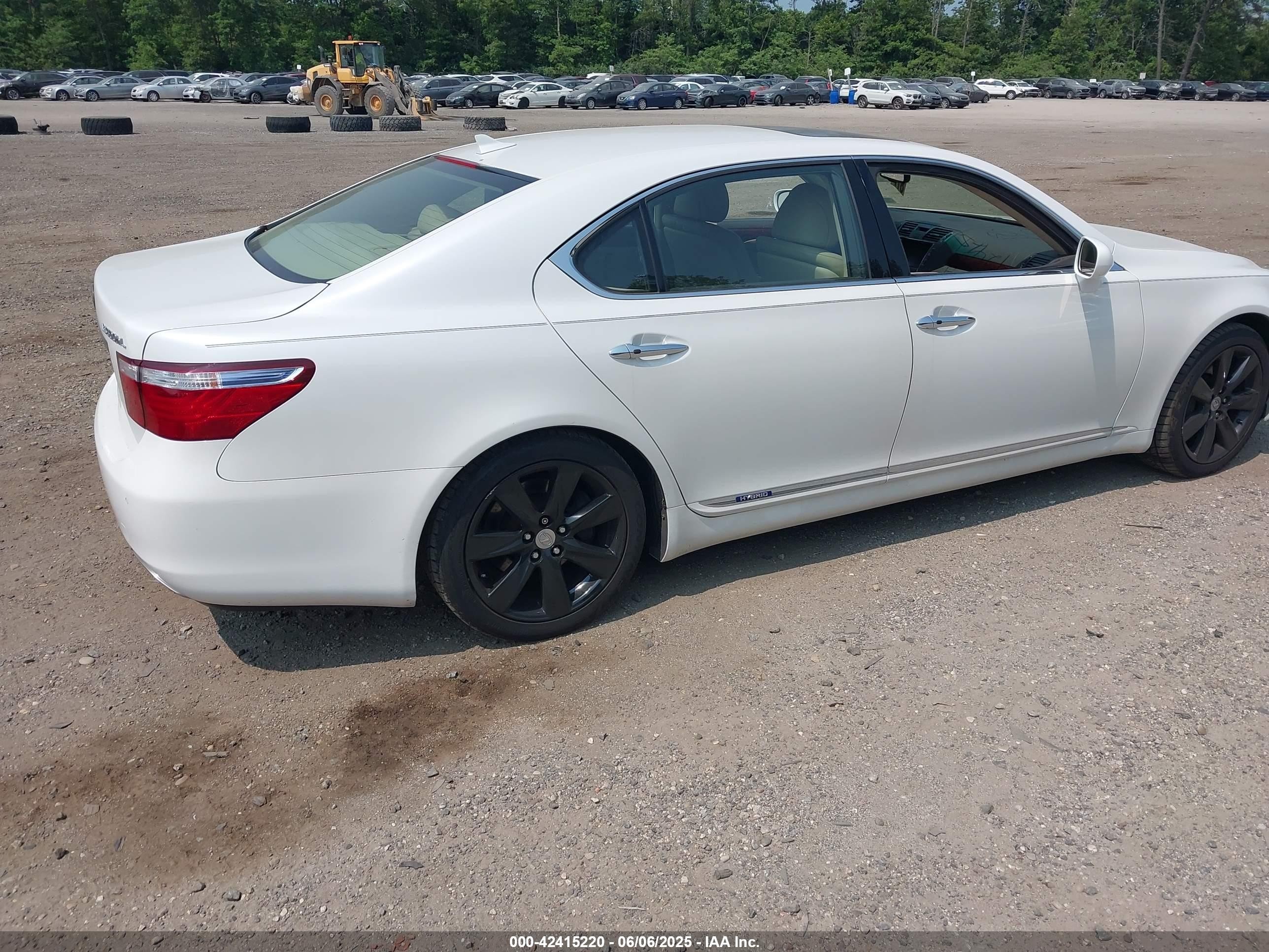 2008 Lexus Ls 600h   White vin: JTHDU46F385005344