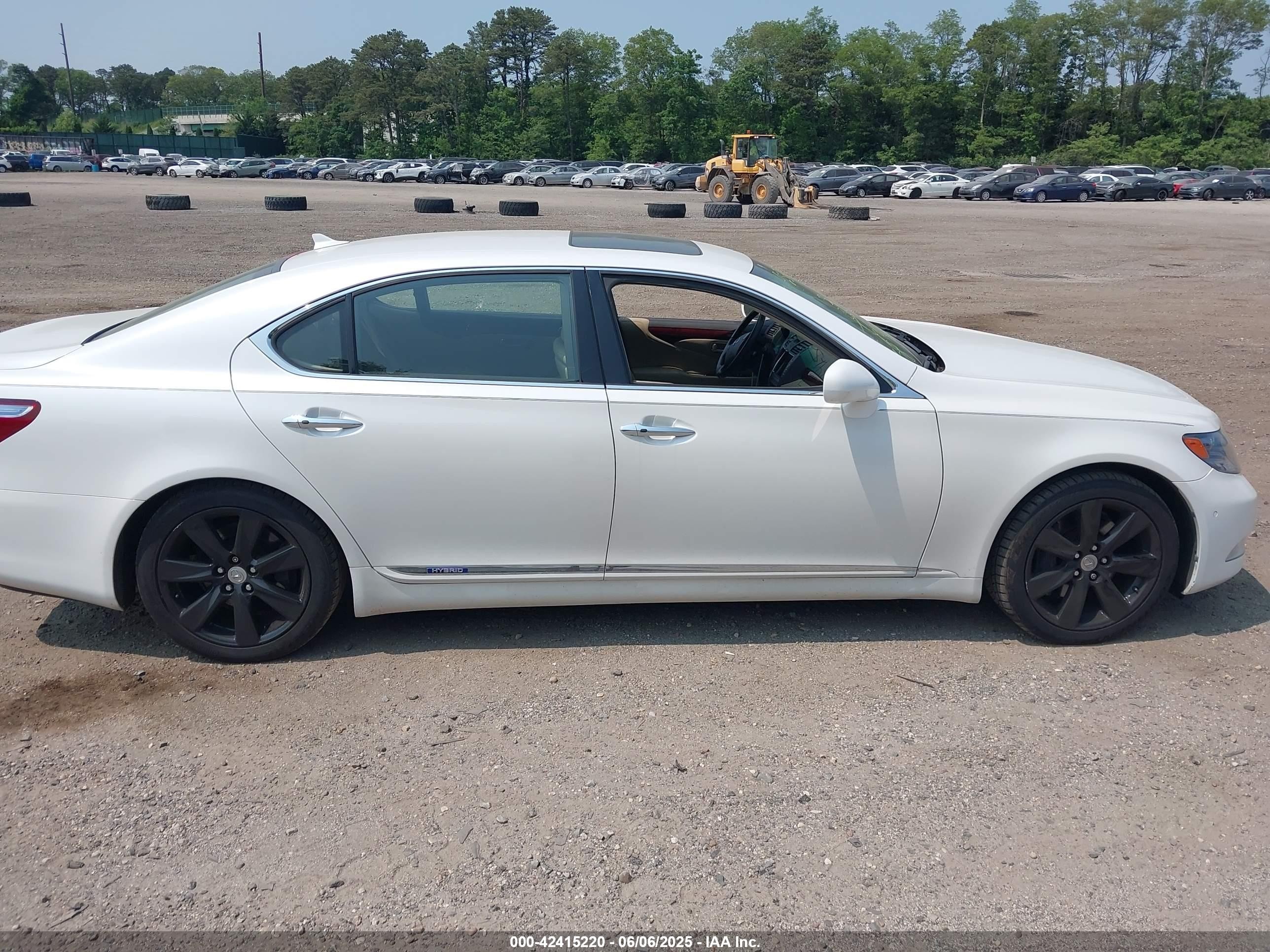 2008 Lexus Ls 600h   White vin: JTHDU46F385005344