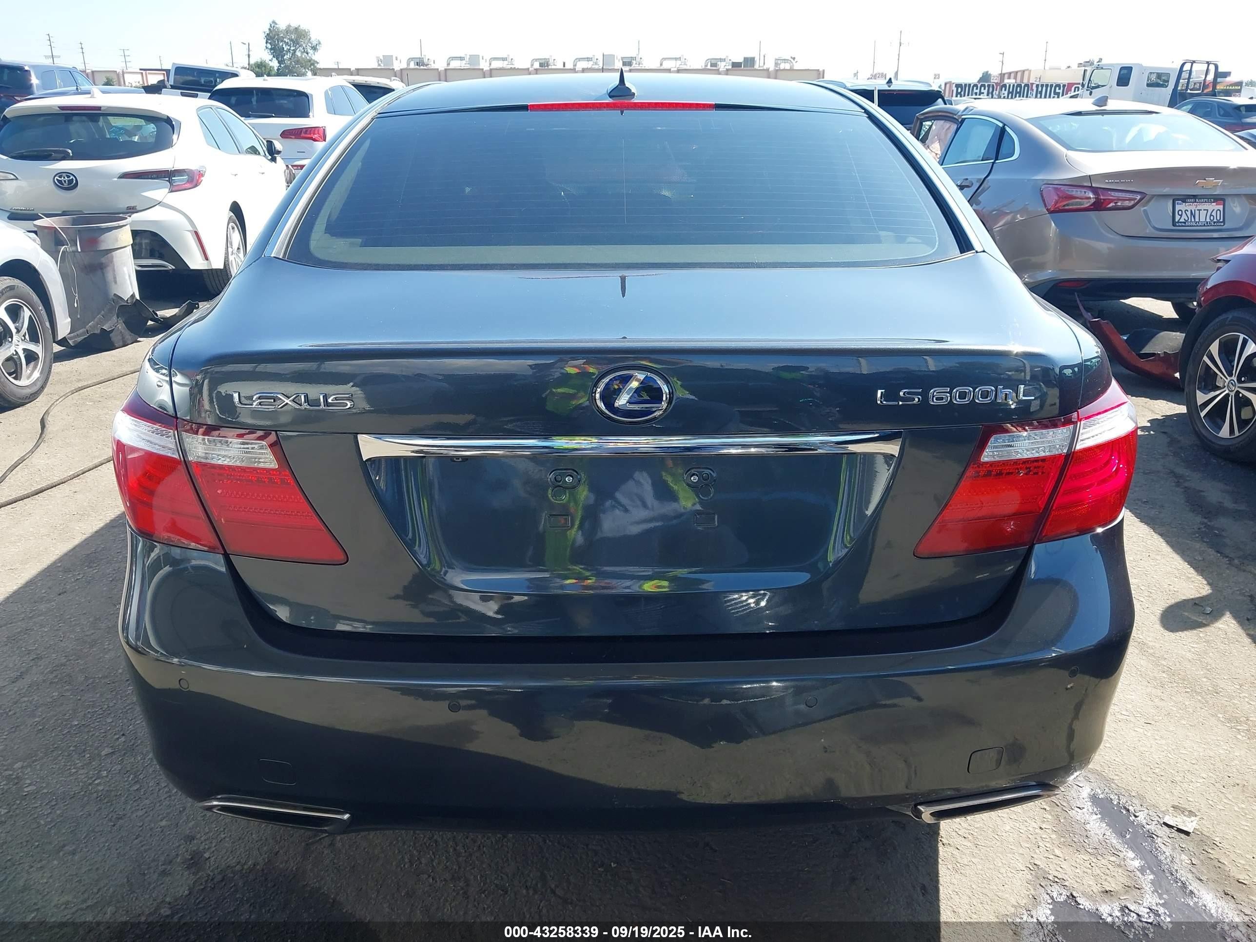 2008 Lexus Ls 600h   Gray vin: JTHDU46F485005806