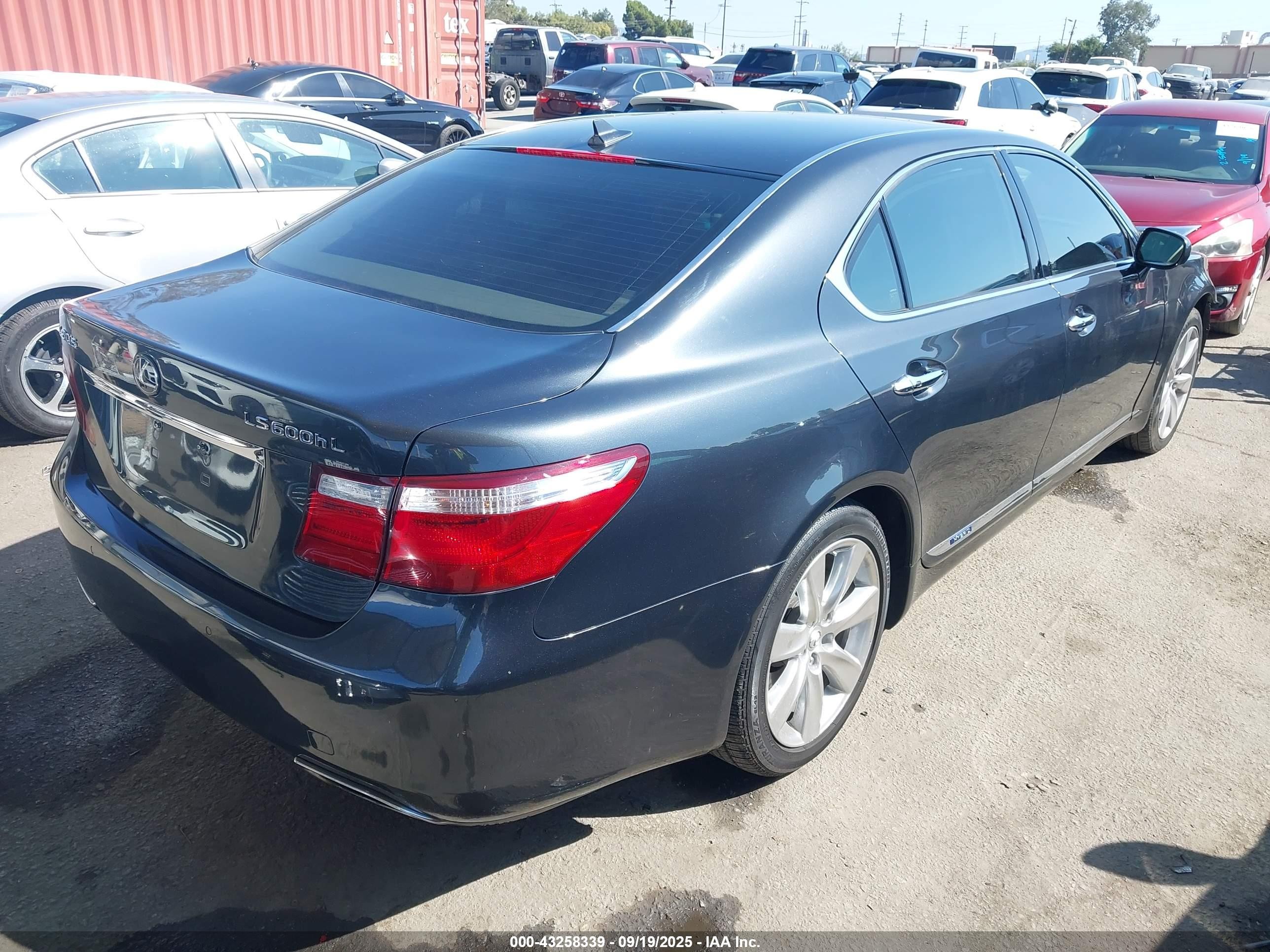 2008 Lexus Ls 600h   Gray vin: JTHDU46F485005806