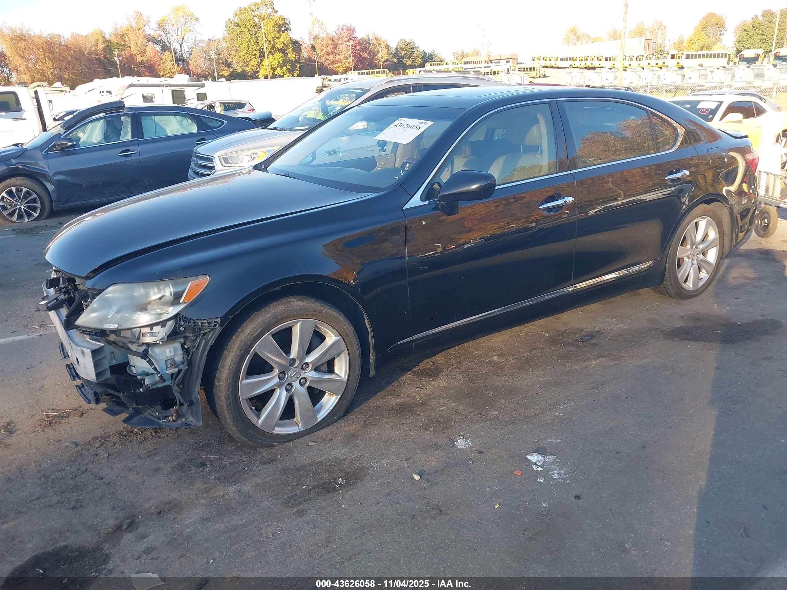 2008 Lexus Ls 600h   Black vin: JTHDU46F785002480