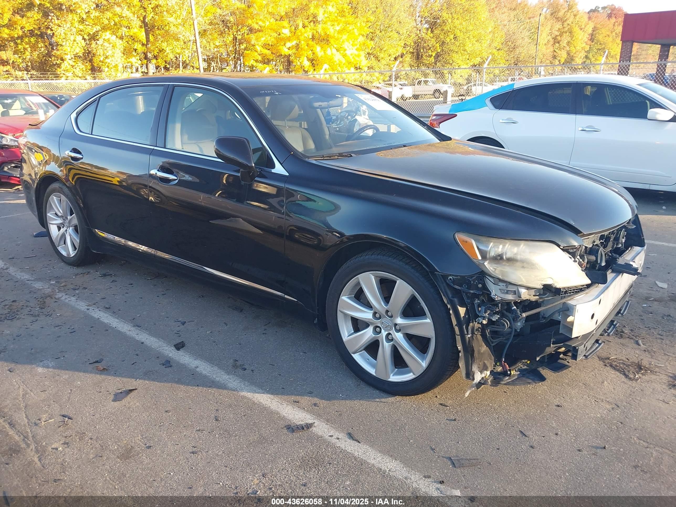 2008 Lexus Ls 600h   Черный vin: JTHDU46F785002480
