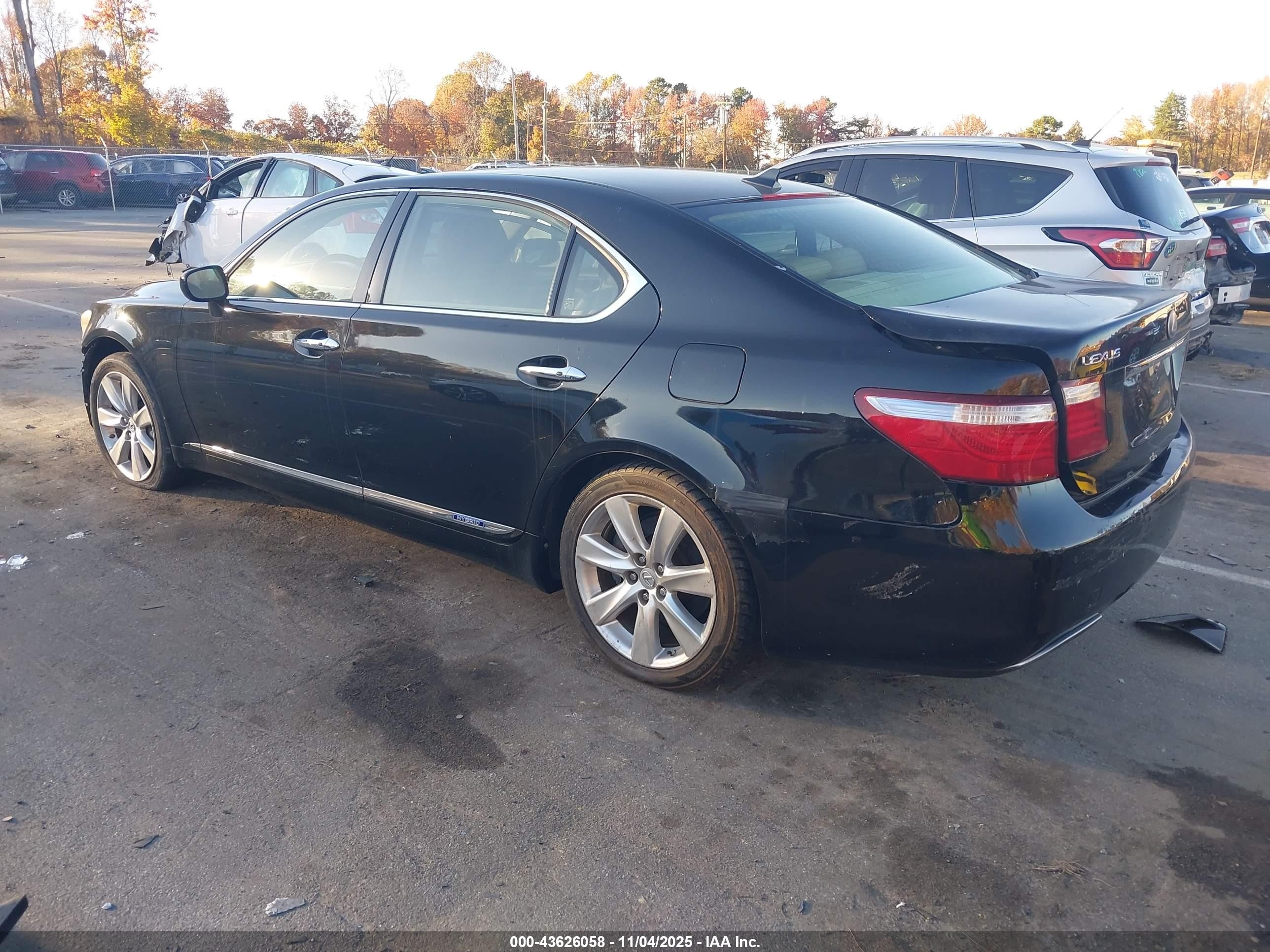 2008 Lexus Ls 600h   Black vin: JTHDU46F785002480