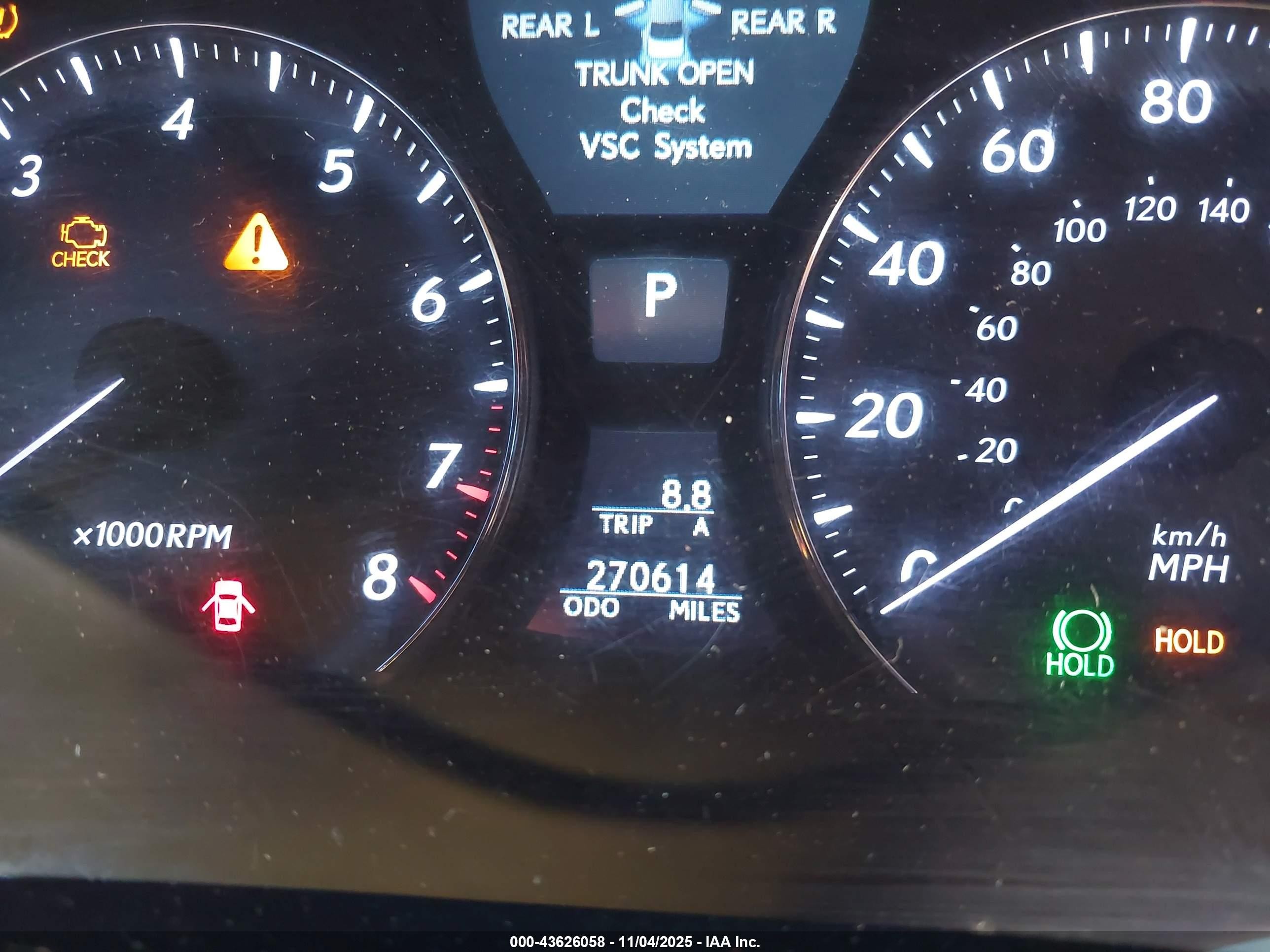 2008 Lexus Ls 600h   Black vin: JTHDU46F785002480