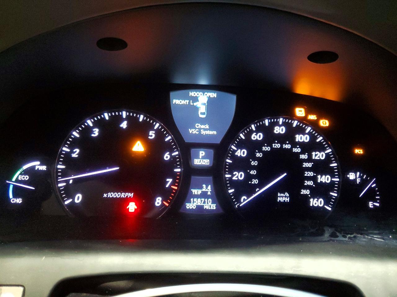 2008 Lexus Ls 600hl Black vin: JTHDU46F885003783