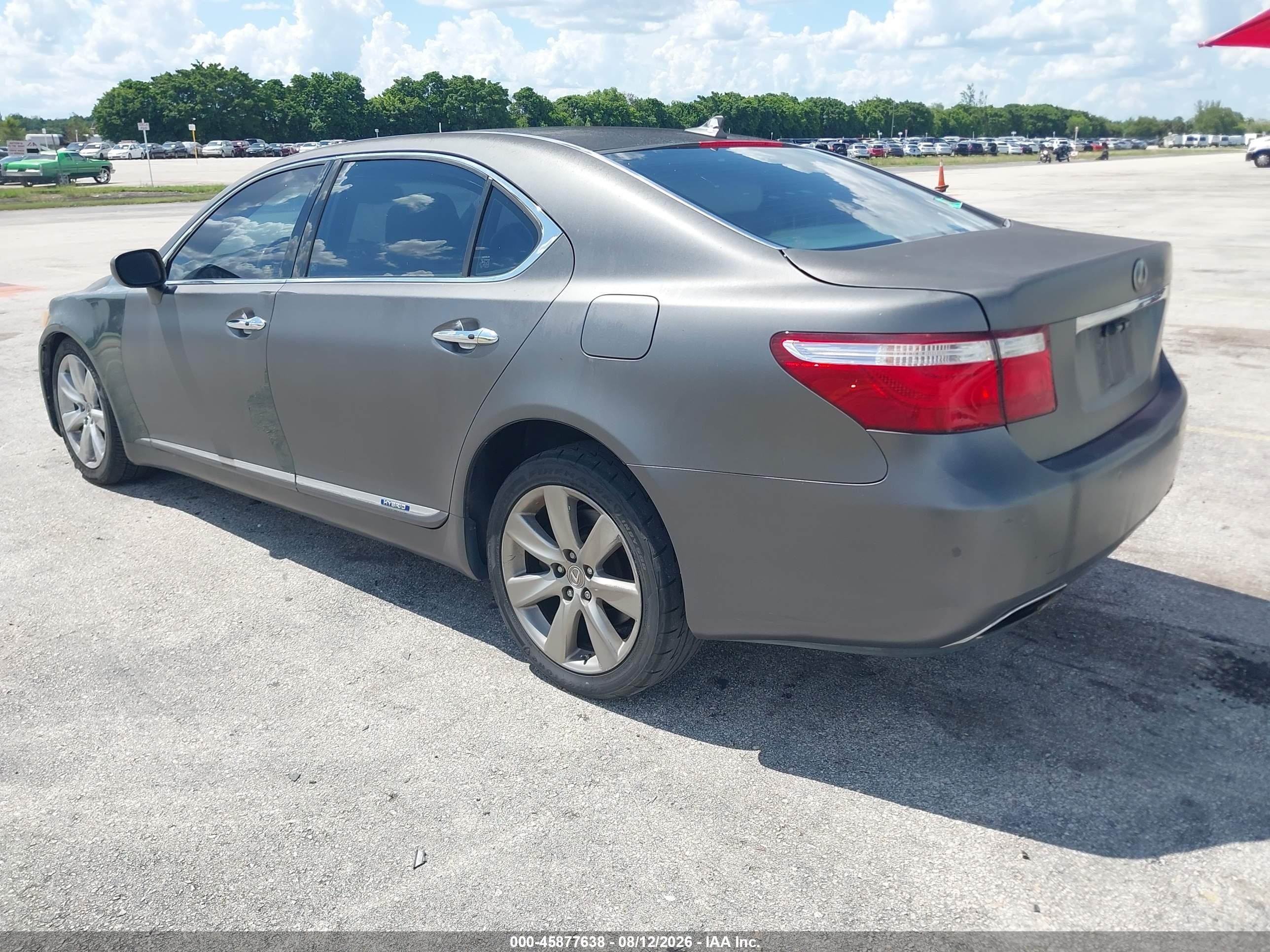 2008 Lexus Ls 600h   Серый vin: JTHDU46F885005548