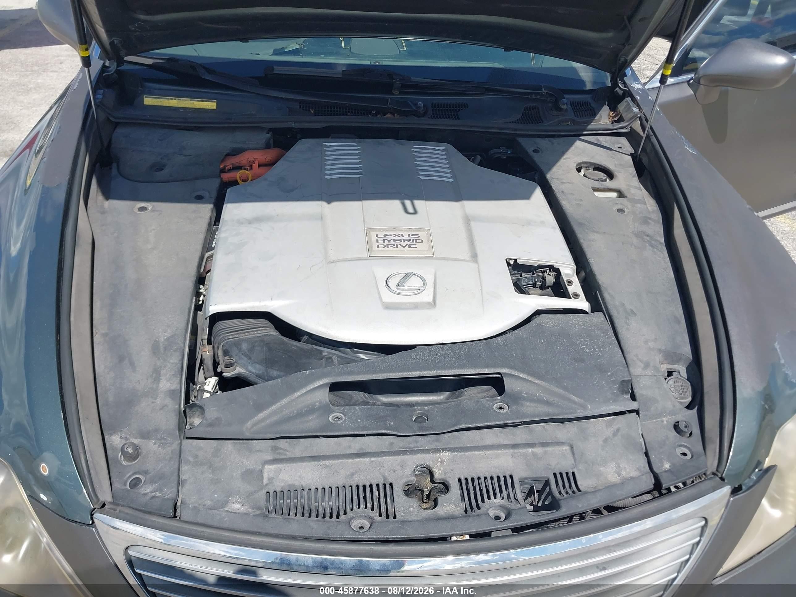 2008 Lexus Ls 600h   Серый vin: JTHDU46F885005548