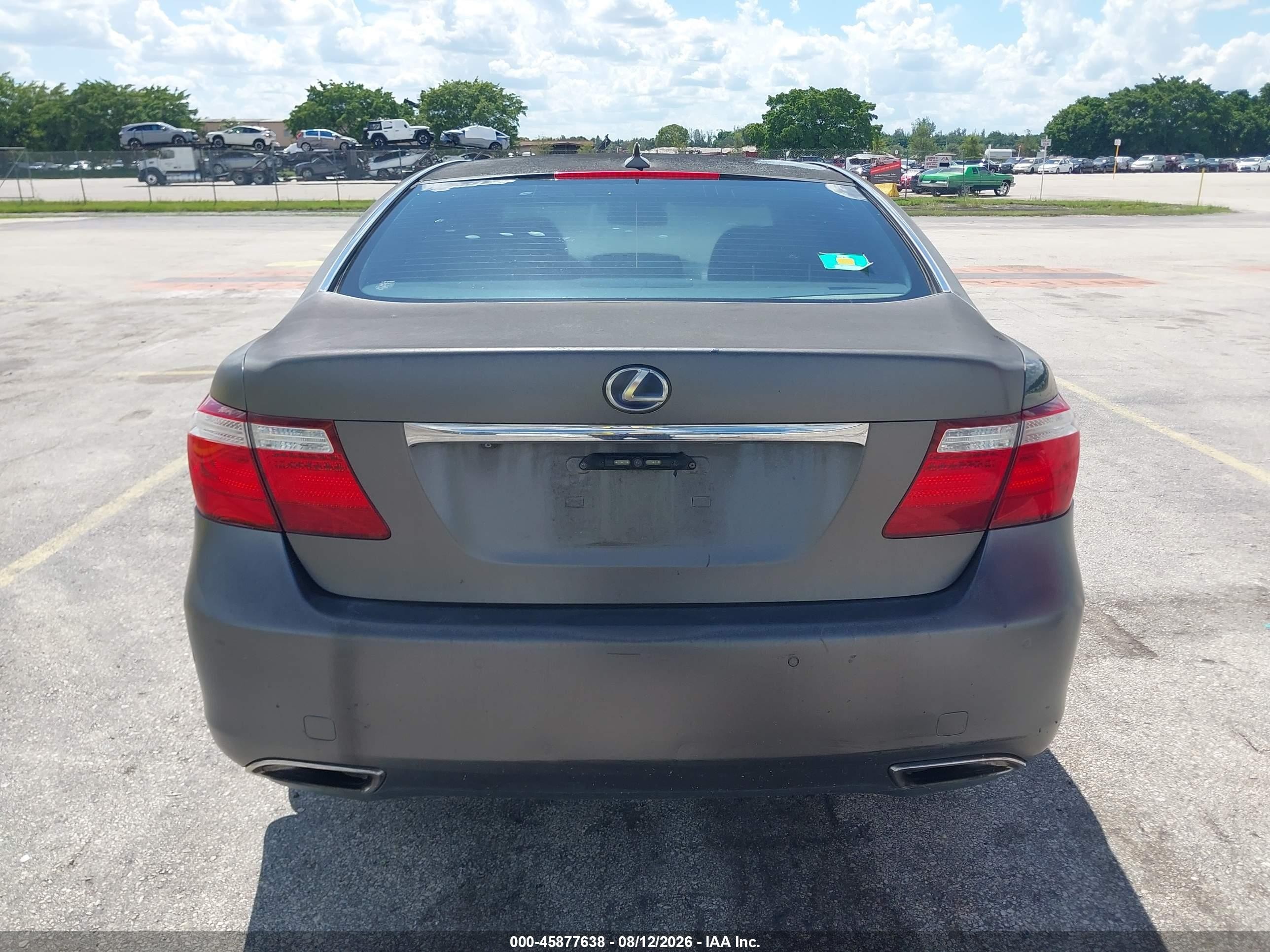 2008 Lexus Ls 600h   Серый vin: JTHDU46F885005548