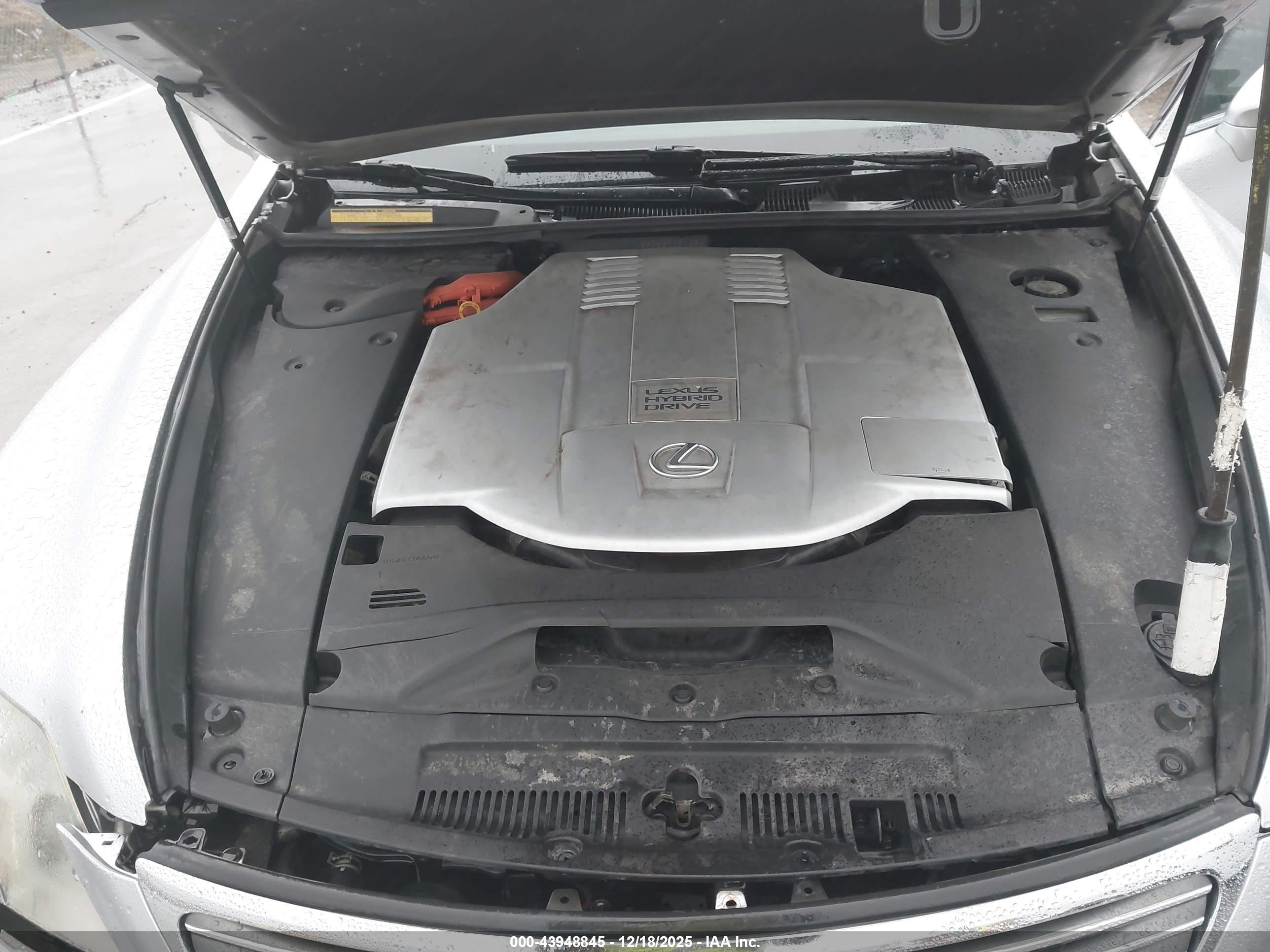 2008 Lexus Ls 600h   Silver vin: JTHDU46F985009463