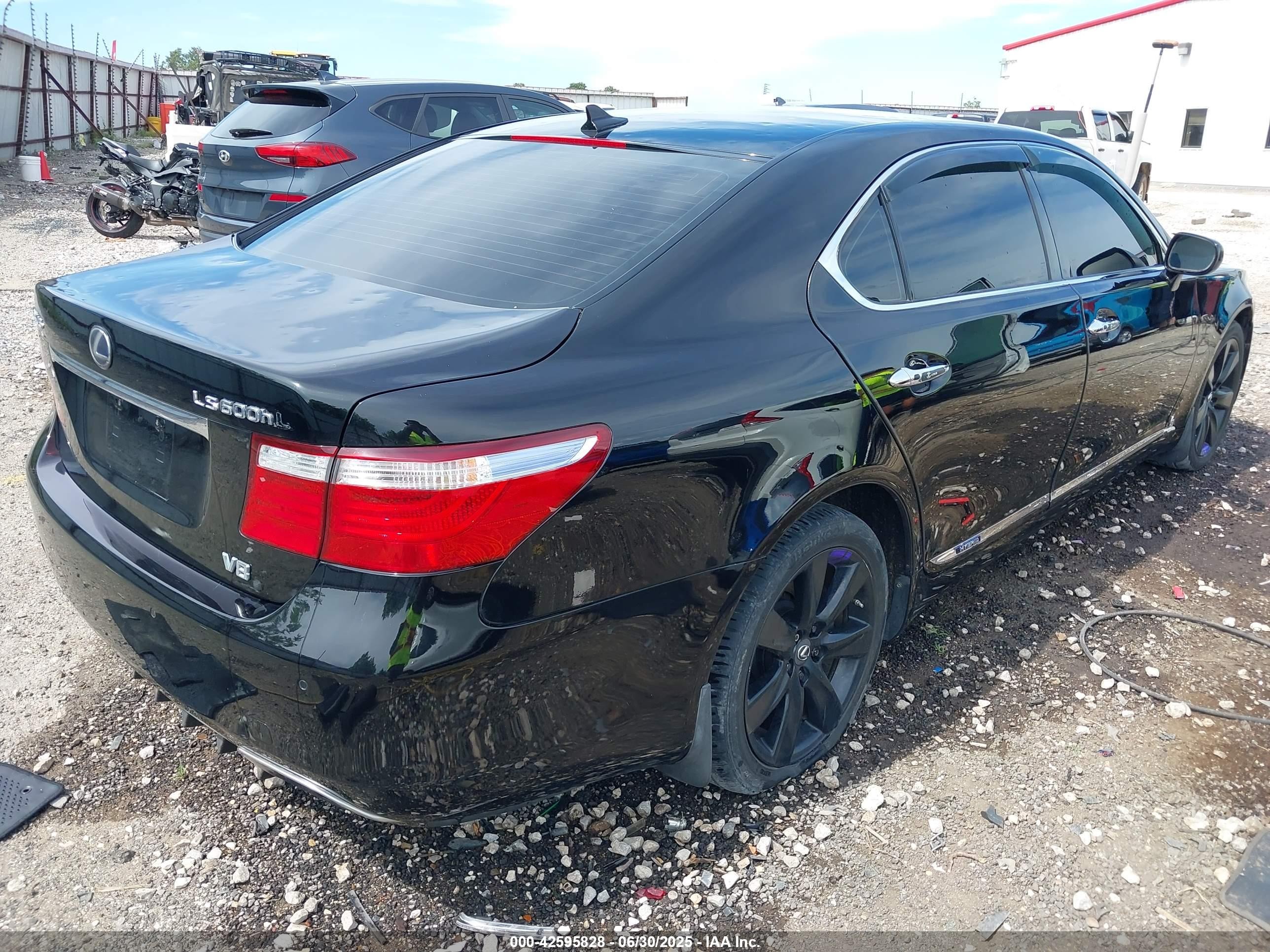 2008 Lexus Ls 600h   Black vin: JTHDU46FX85001632