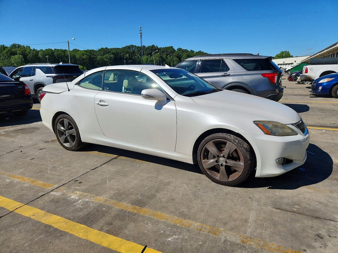 2010 Lexus Is 350 White vin: JTHFE2C20A2502936
