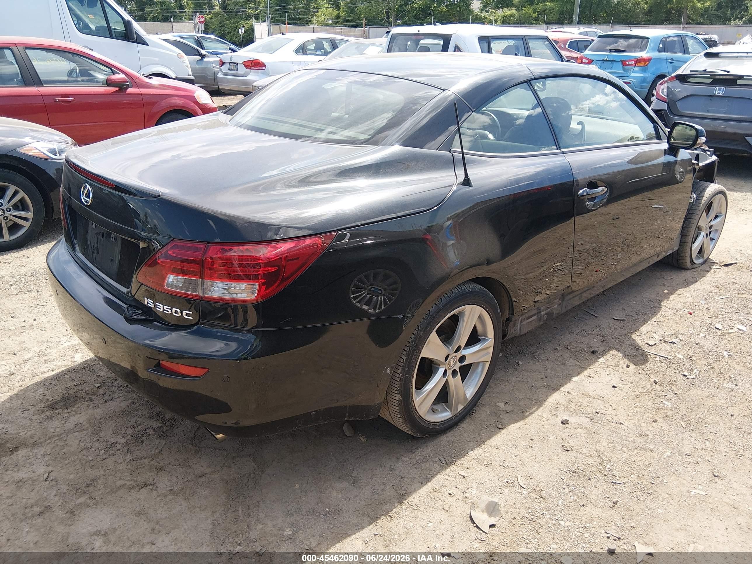2013 Lexus Is 350c   Black vin: JTHFE2C20D2509471