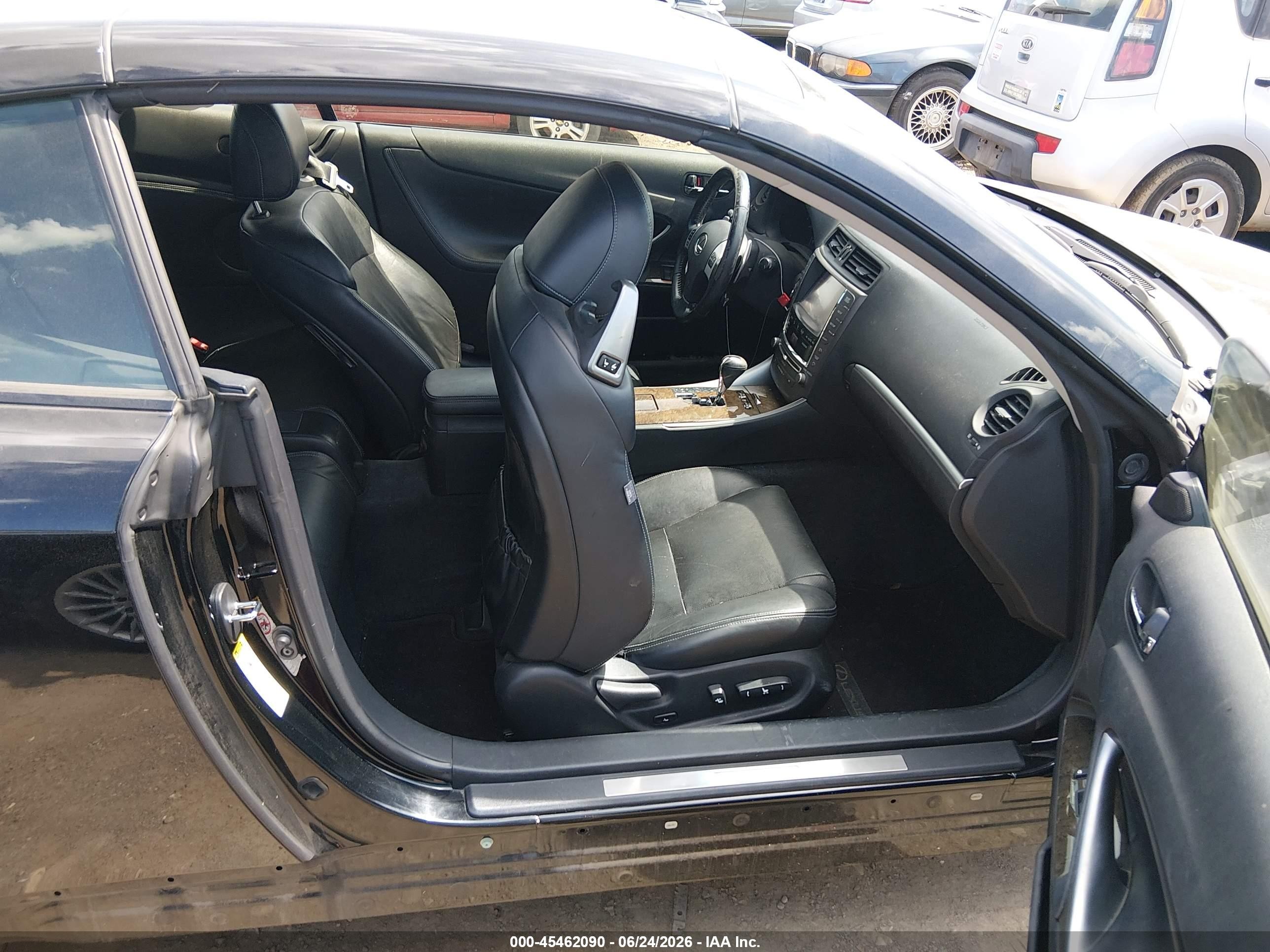 2013 Lexus Is 350c   Black vin: JTHFE2C20D2509471